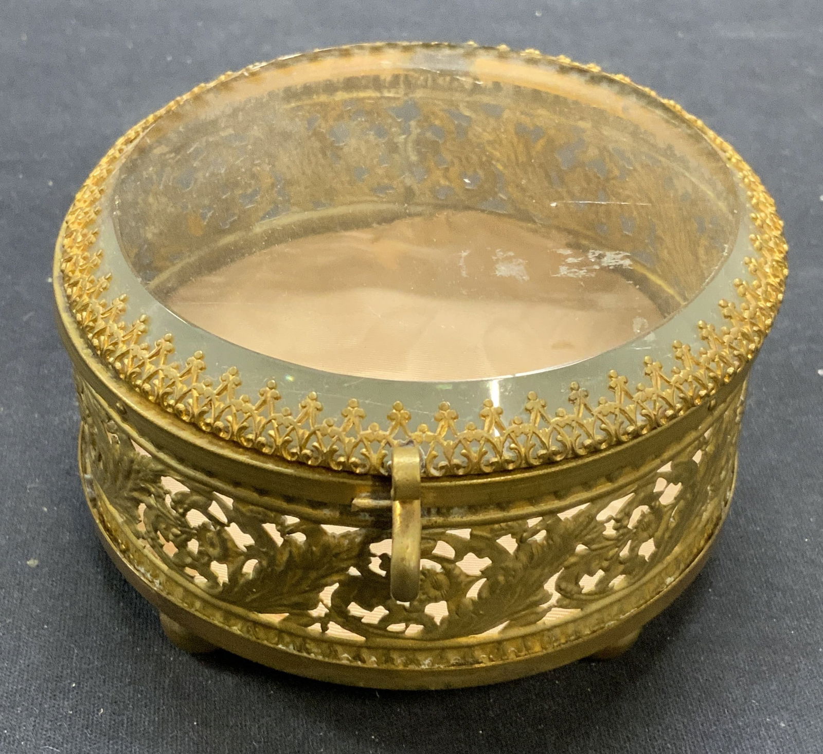 Vintage Gilt Ormolu Jewelry Casket (1 of 6)