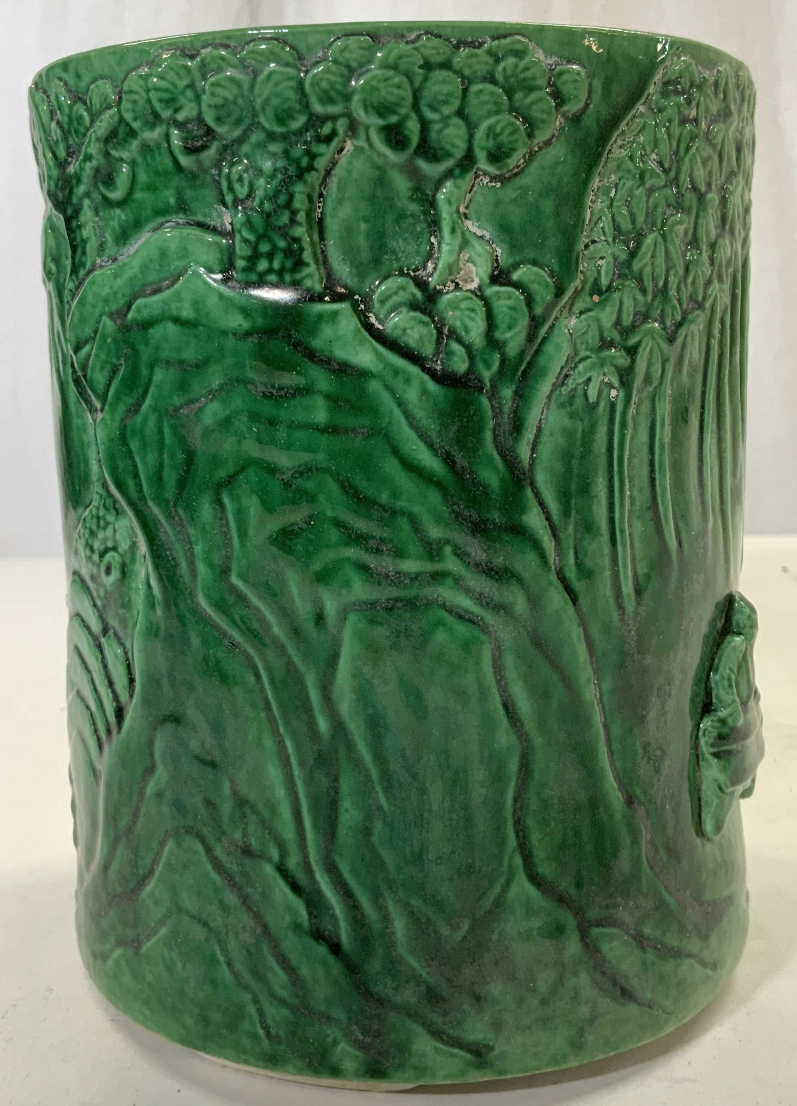 Signed Vntg Asian Hand Crafted Ceramic Vase Vessel (1 of 7)
