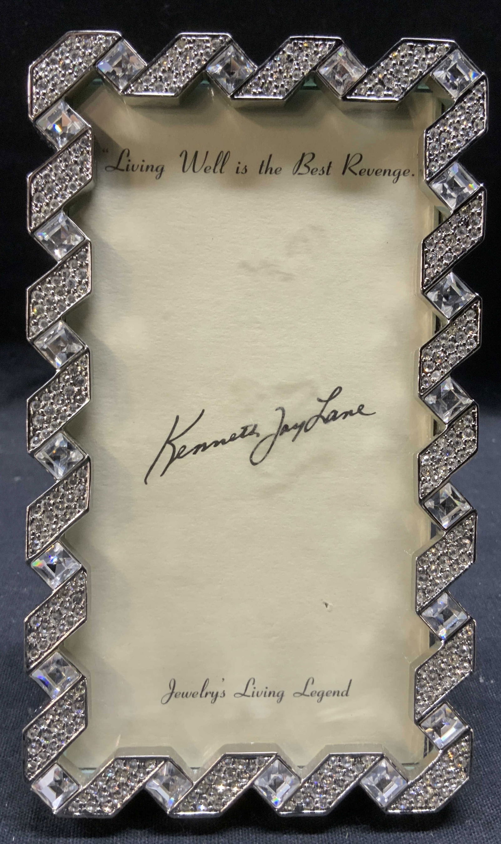 KENNETH JAY LANE Crystal & Enamel Pic Frame (1 of 8)