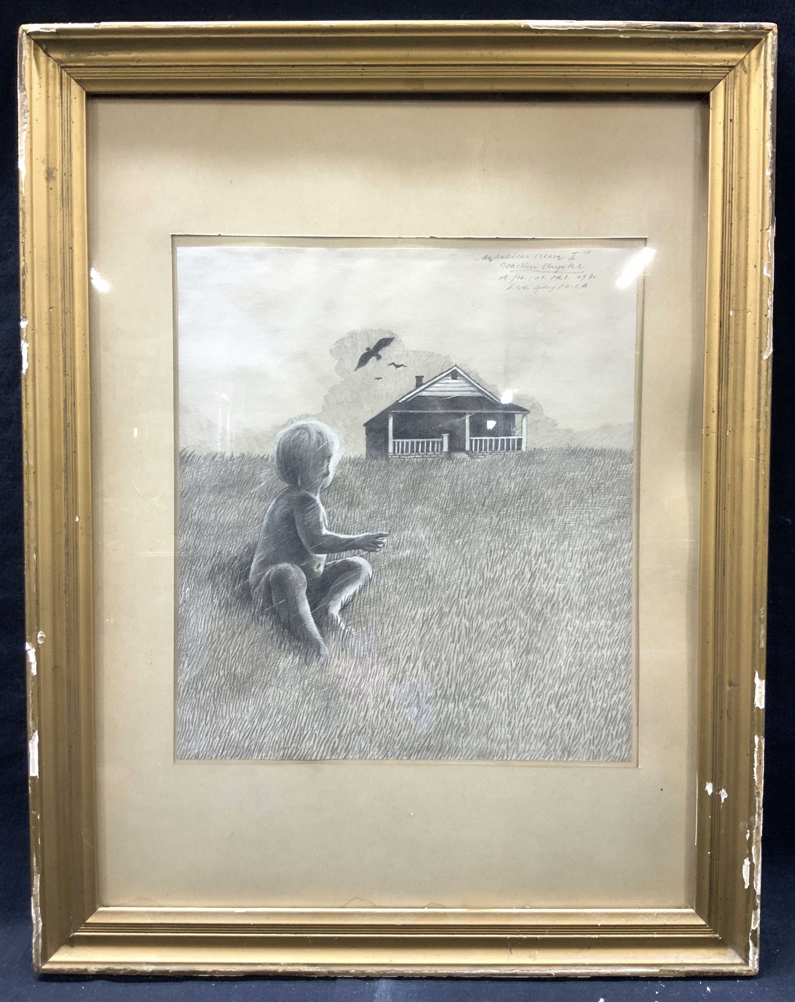 JOACHIM KUPKE Sgd Graphite Drawing, 1971 (1 of 9)