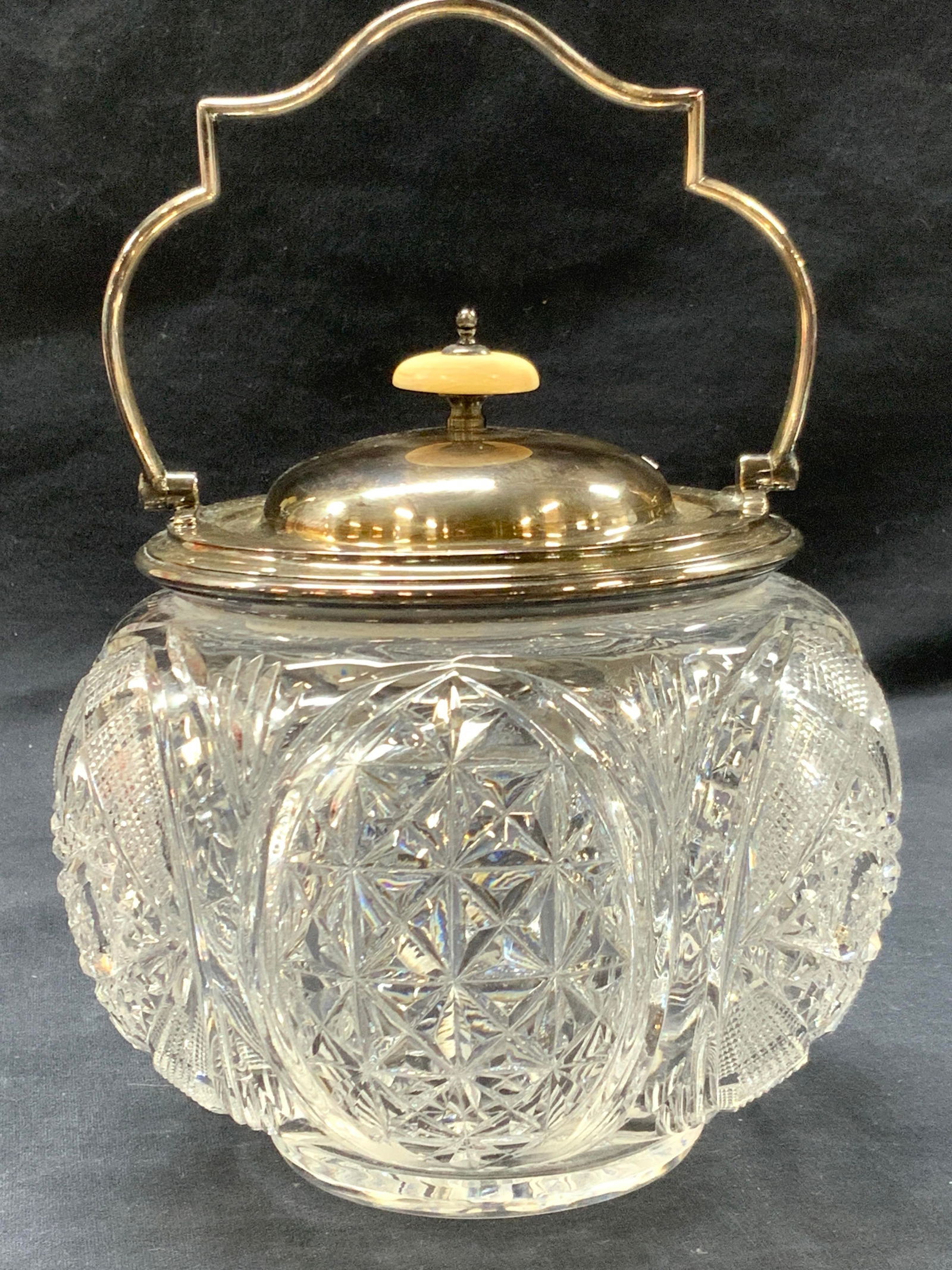 Walker & Hall Cut Crystal & Silver Plate Vessel (1 of 10)