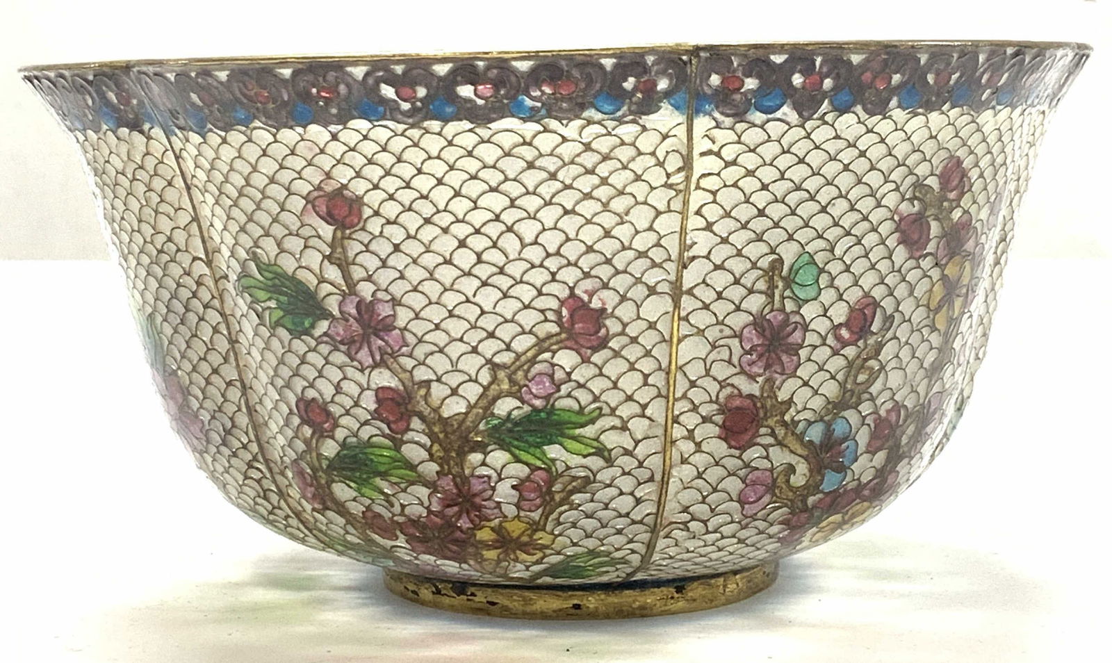 Chinese Plique A Jour Stained Glass Bowl (1 of 8)