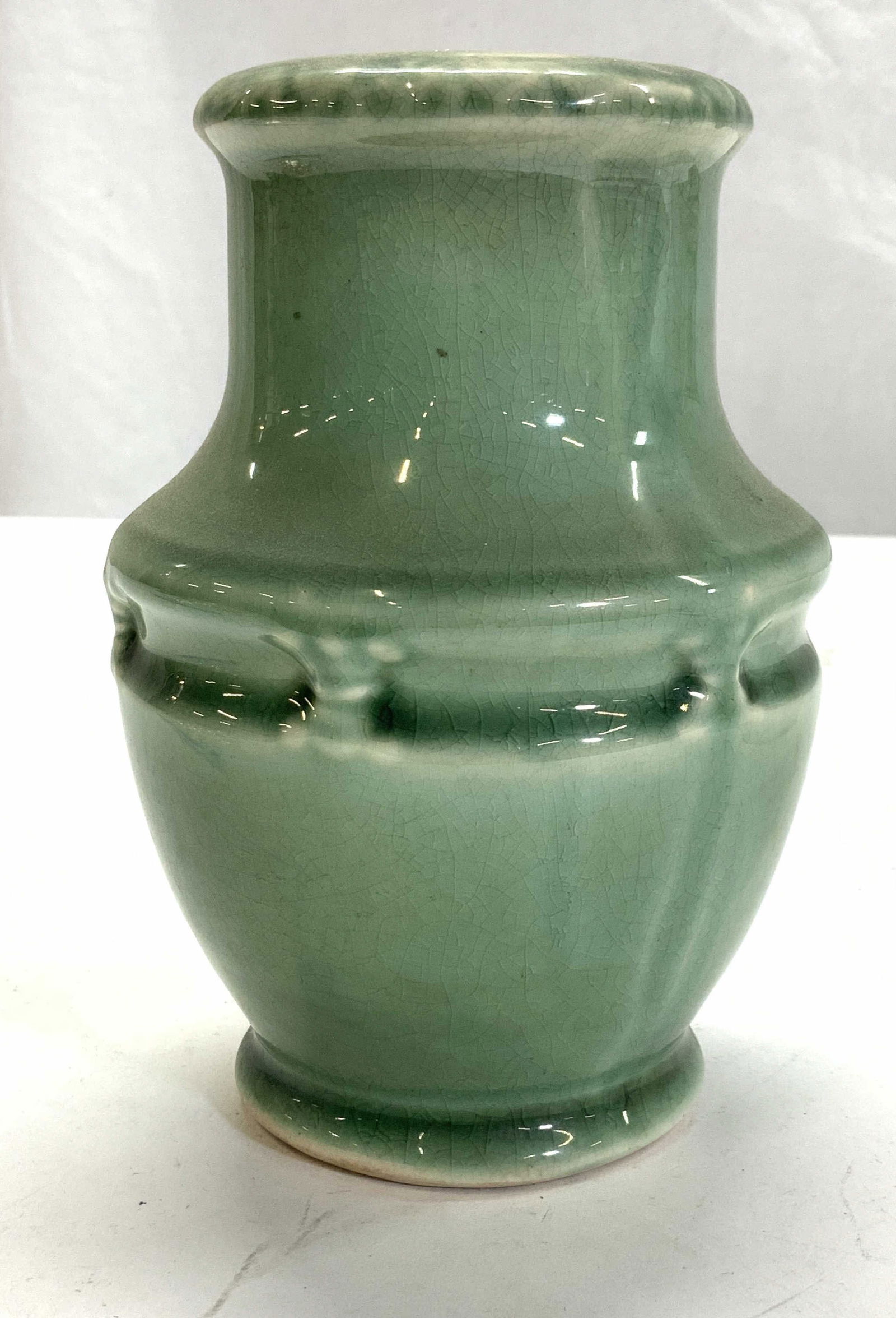 Mid Century Asian Glazed Porcelain Table Vase (1 of 6)