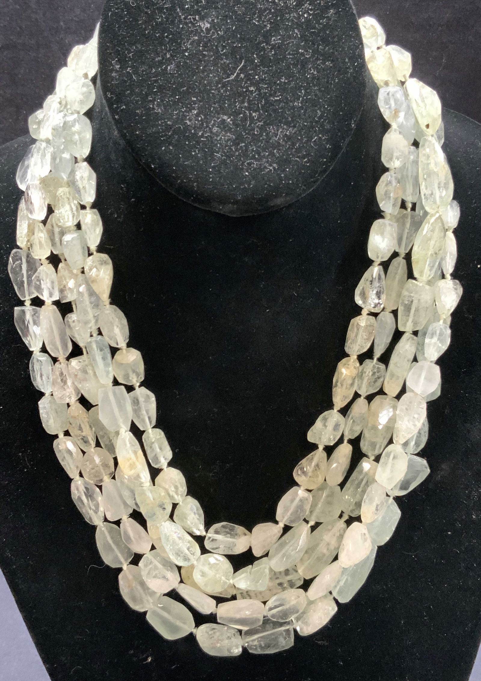 Multi Strand Green Quartz Necklace (1 of 7)