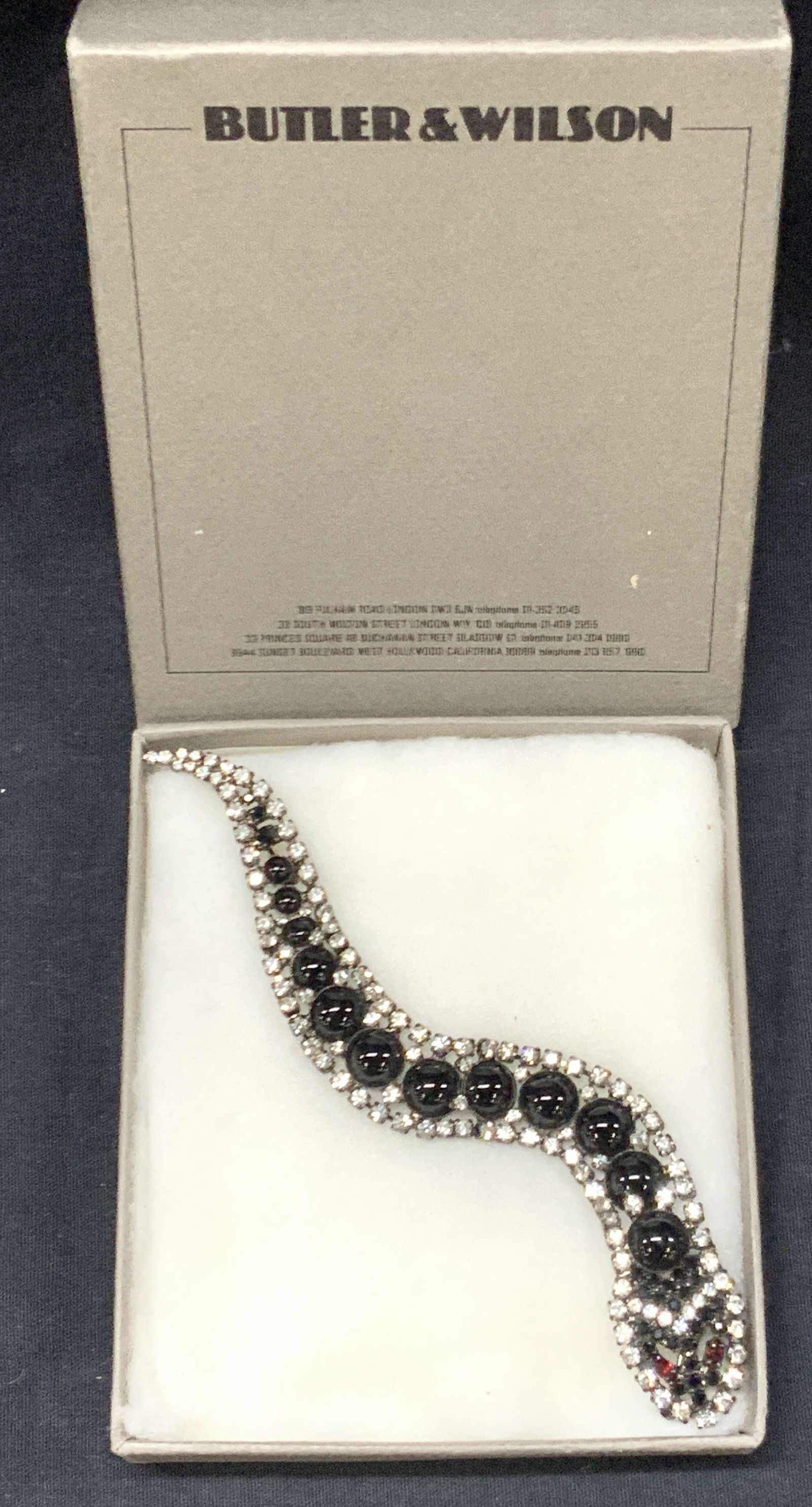 BUTLER & WILSON Bejewel Snake Brooch England W Box (1 of 13)