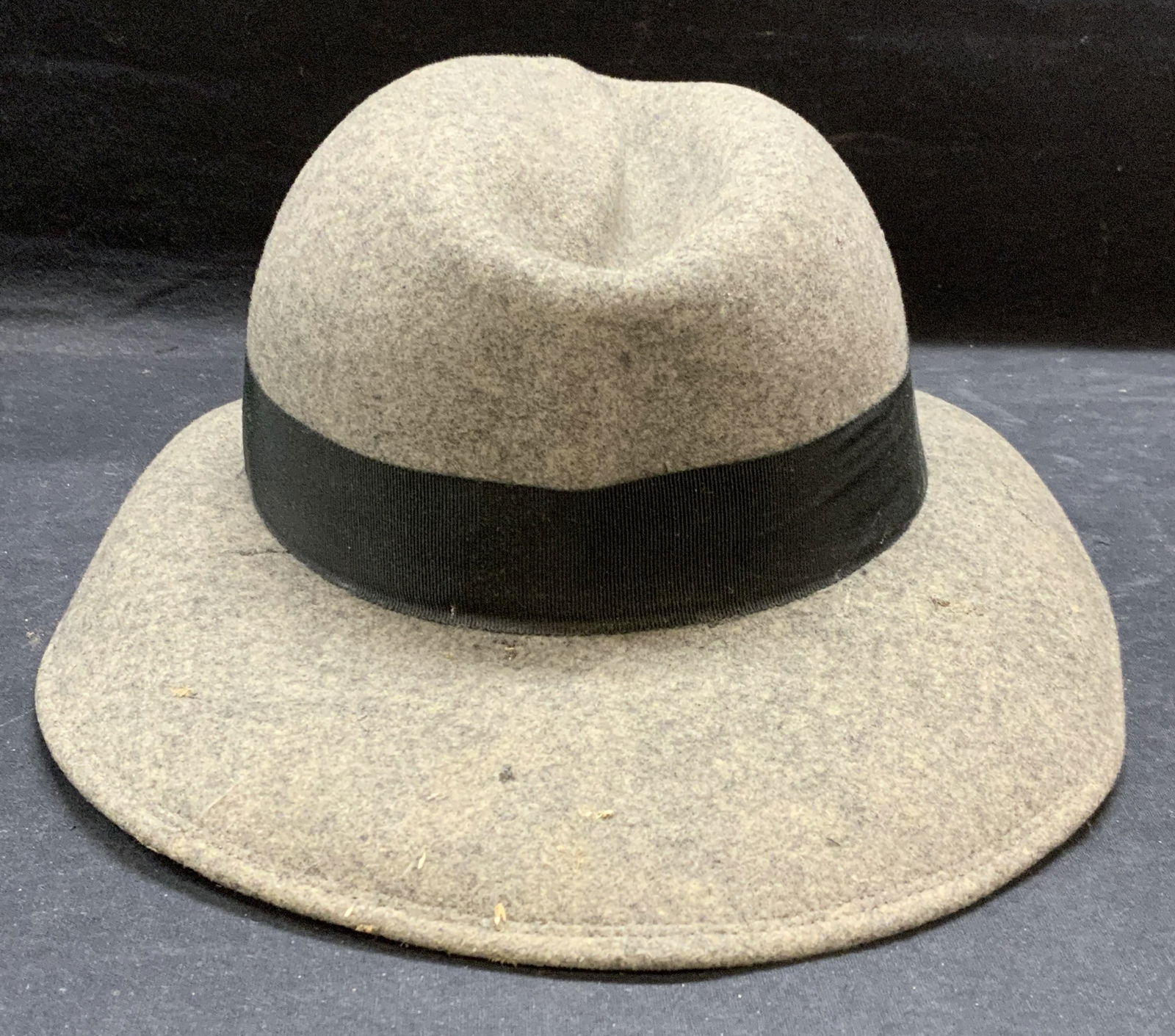 Vtg YVES SAINT LAURENT Gray Wool Hat (1 of 10)