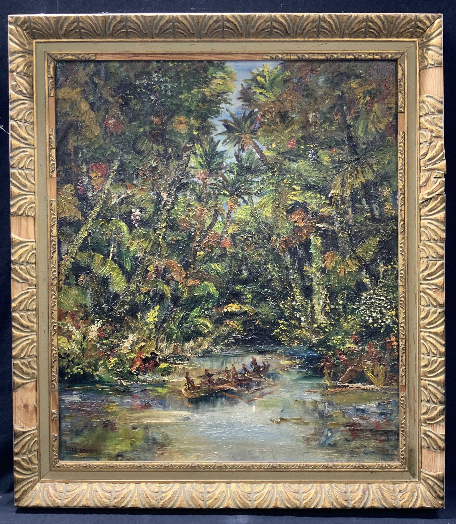 Else Reuser Sgd Indonesian Forest Acrylic Painting (1 of 10)