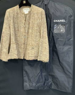 Chanel White, Purple And Blue Tweed Jacket, 2005 Available For Immediate  Sale At Sotheby's