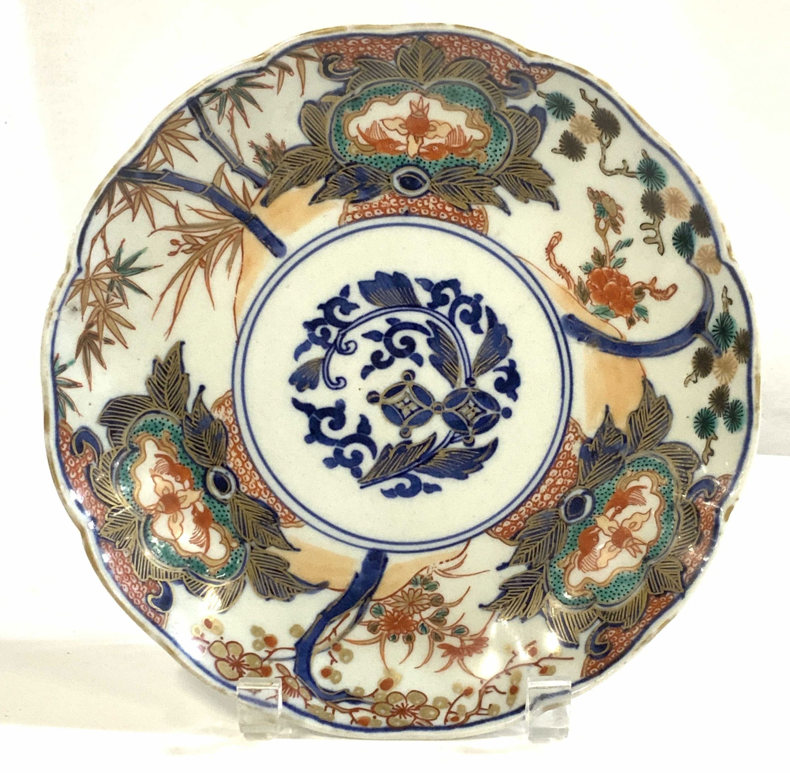 Signed Asian Cizhou Hand Painted Plate (1 of 8)