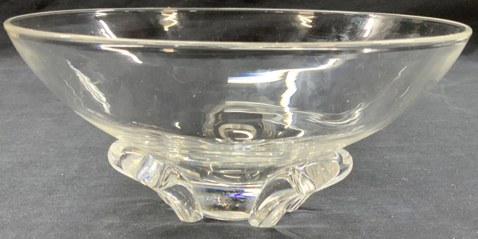 Hand Signed Steuben Crystal Footed Bowl (1 of 7)