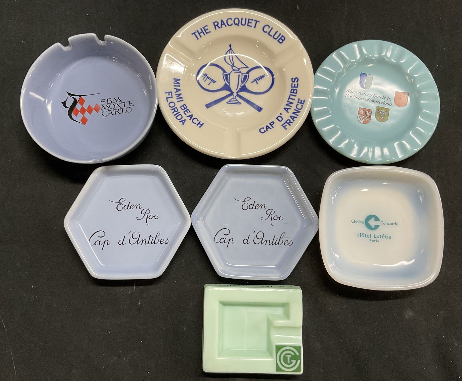 Lot7 Souvenir Ashtrays Cap d Antibes France & More (1 of 19)