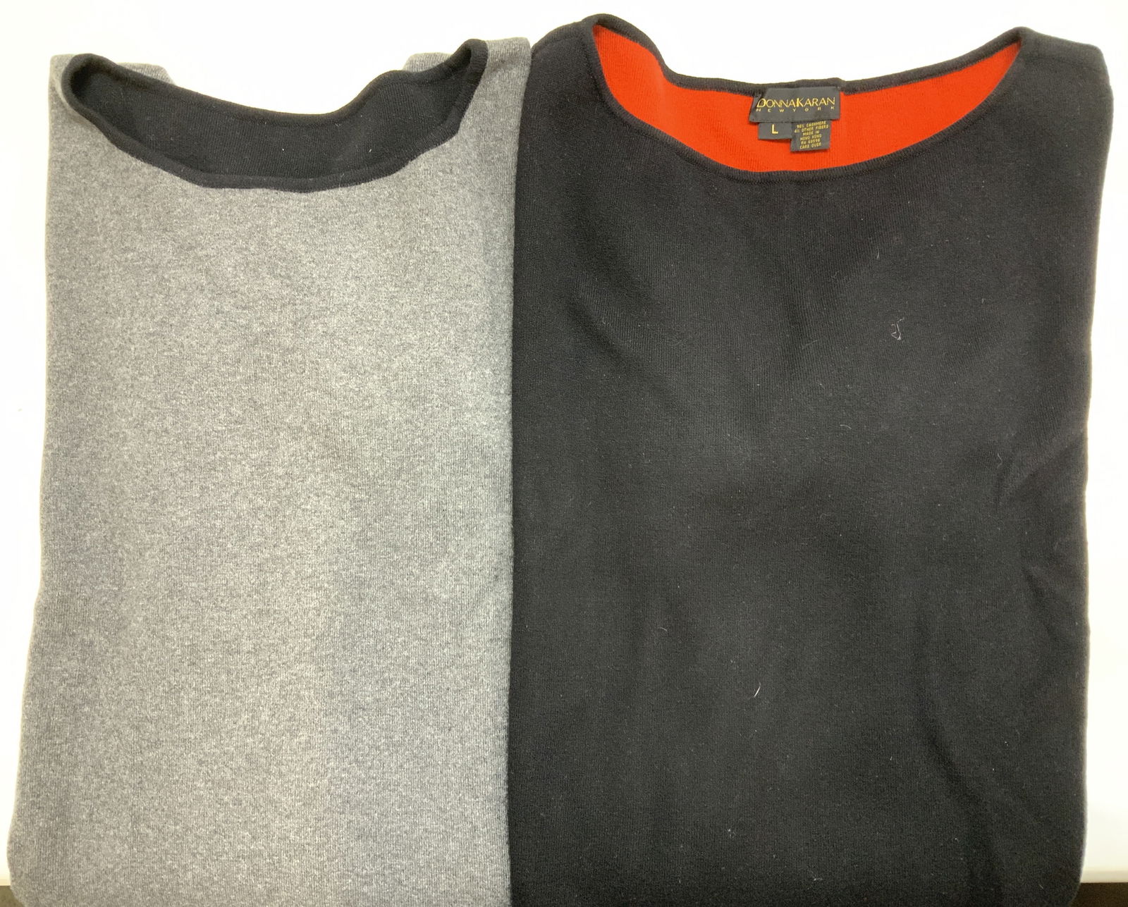 Pair Donna Karen Cashmere Plus sz Sweaters (1 of 10)