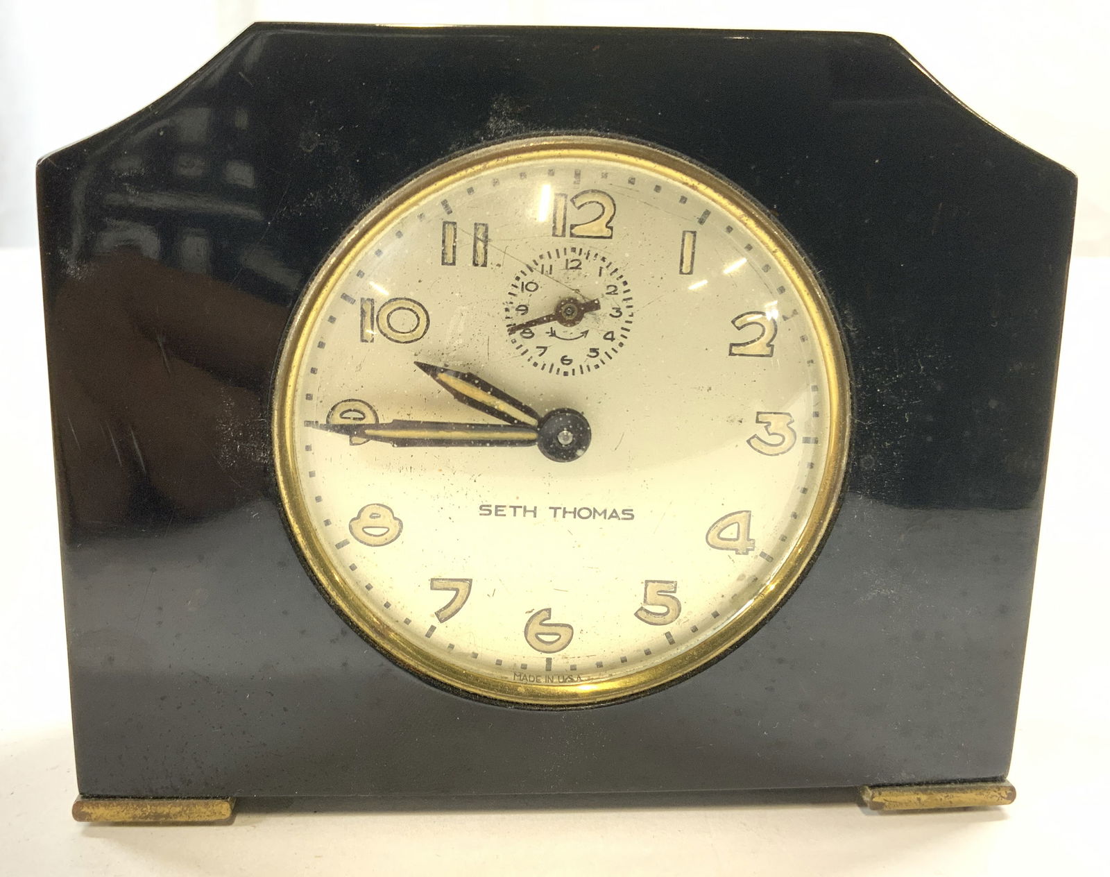 SETH THOMAS Vintage Marble Mantel Clock (1 of 7)