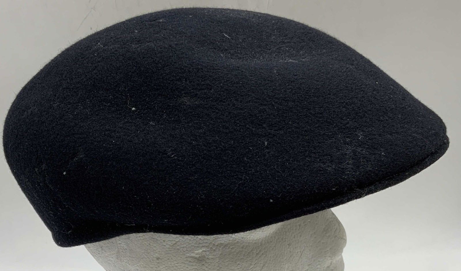 Black Wool Newsboy Hat (1 of 6)