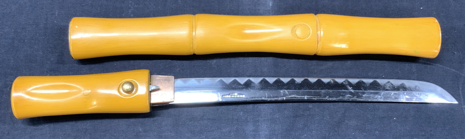 Vntg Wooden Case Stainless Steel Sword/ Dagger (1 of 10)