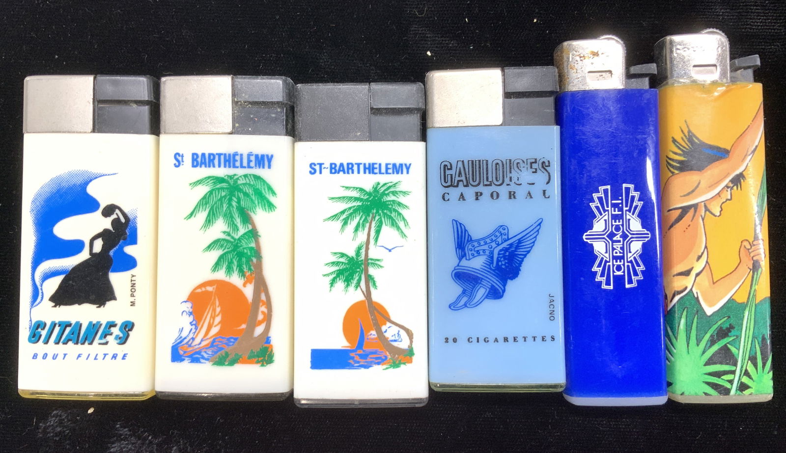 6 Vintage Feudor Cigarette Lighters, Memorabilia (1 of 6)