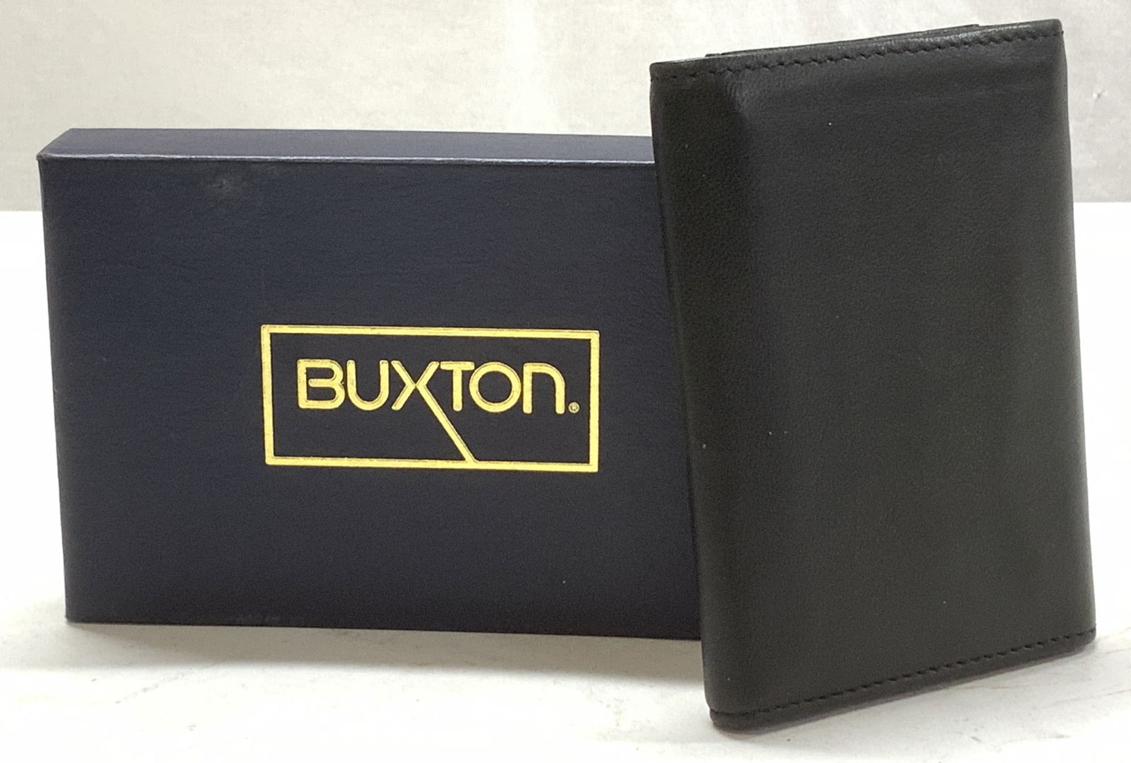 Buxton Lambskin Trifold Mens Wallet, NIB (1 of 6)