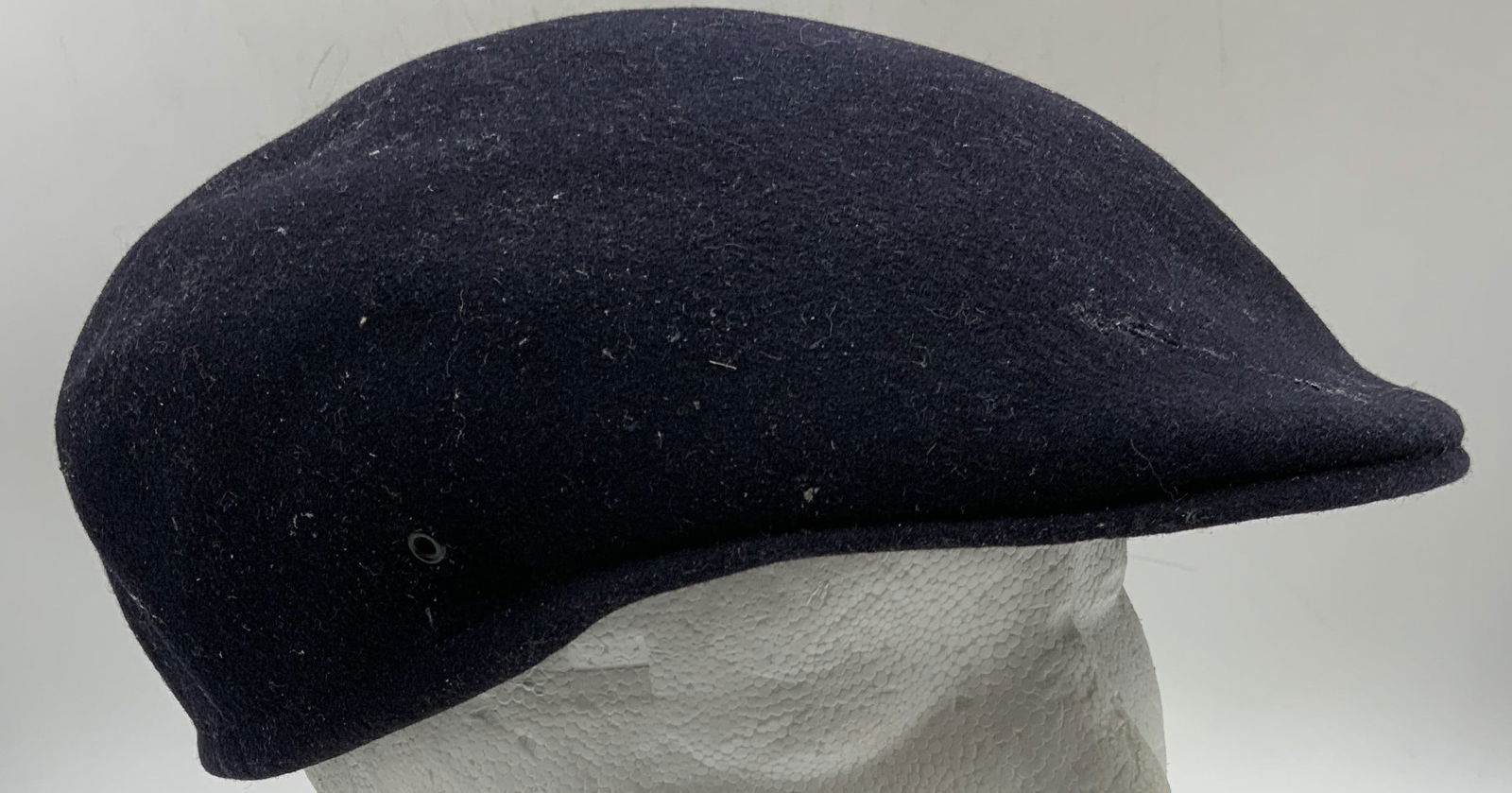 Vtg Warwick Blue Wool Newsboy Hat, England (1 of 7)