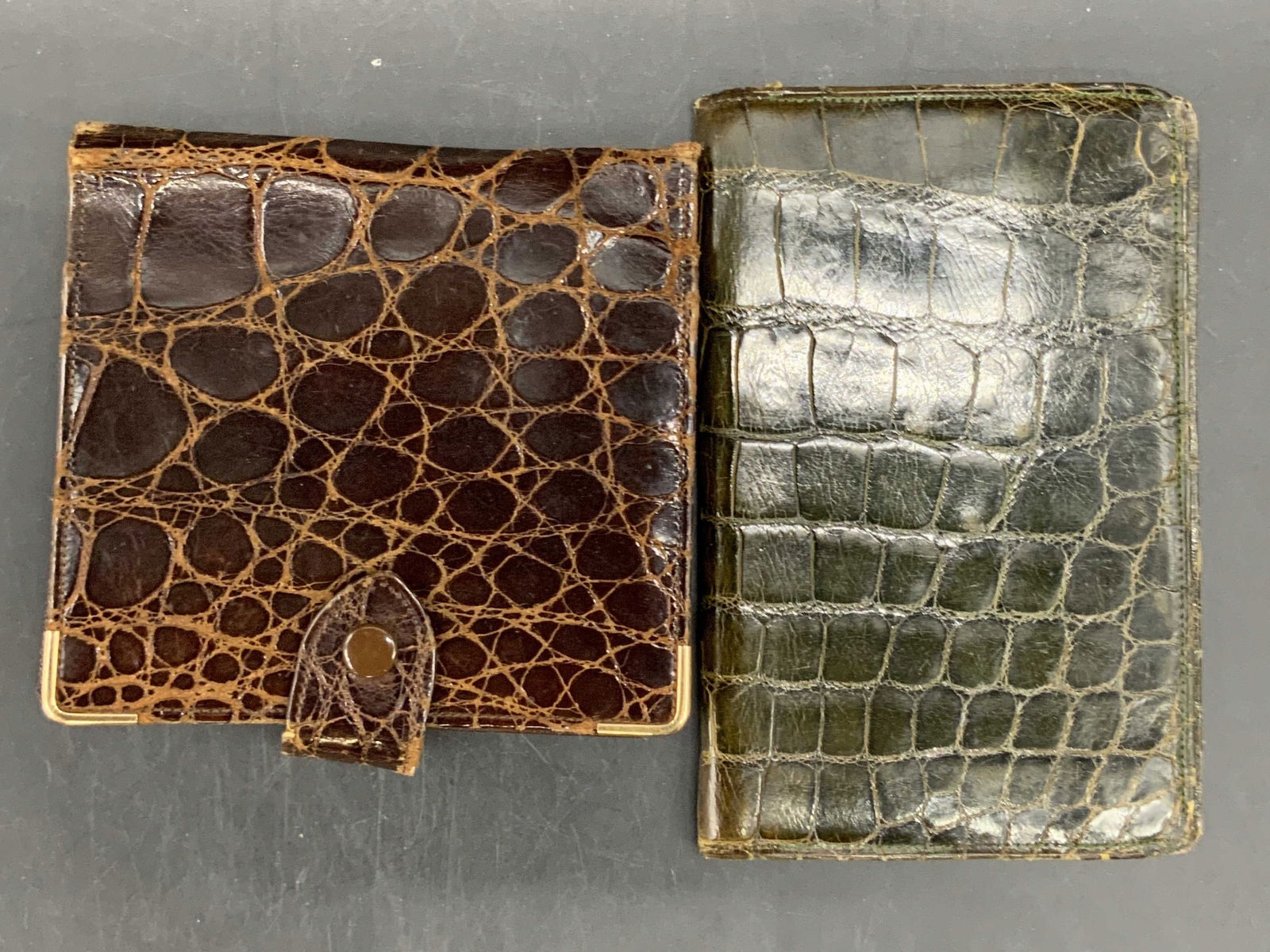 Lot 2 Vintage Reptile Skin Wallets, CROSS & More (1 of 11)