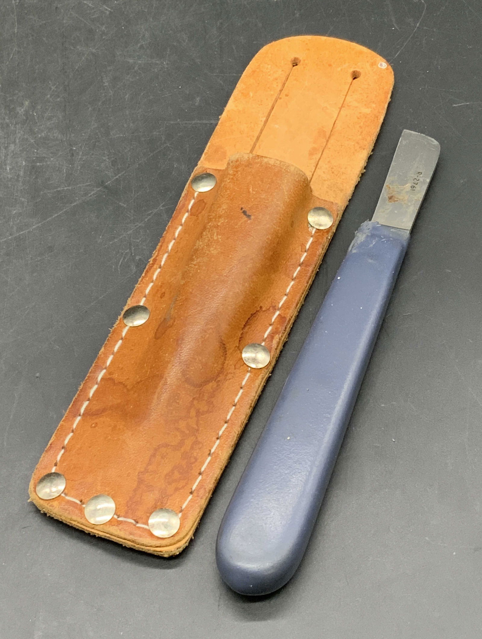 Vintage Wire Splitter Knife W/ Leather Case (1 of 8)