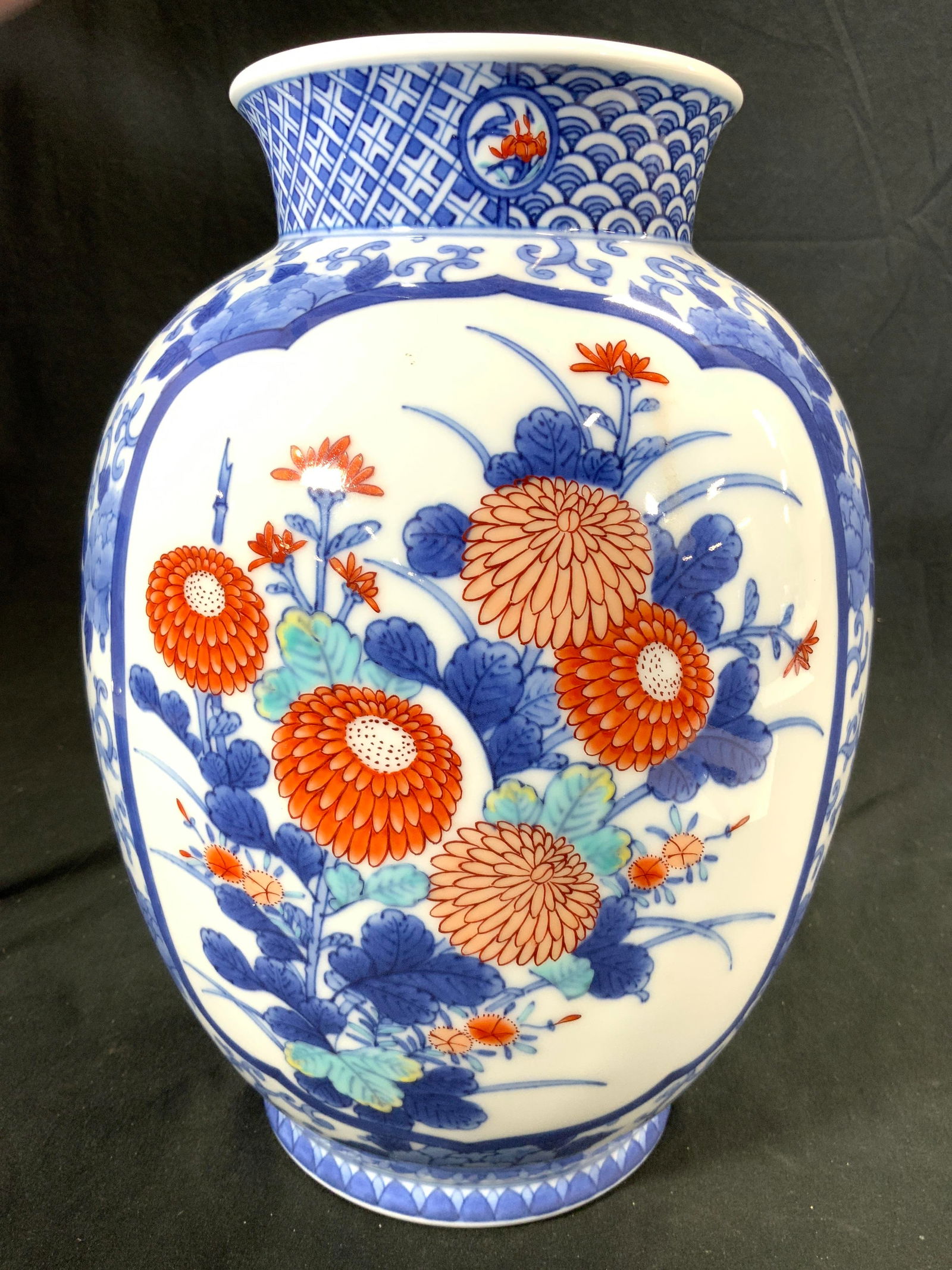 Signed Thick Walled Asian Porcelain Vase Vessel (1 of 8)
