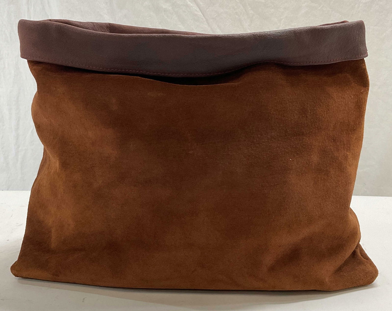 DONNA KARAN NEW YORK Suede Clutch Bag, Italy (1 of 8)