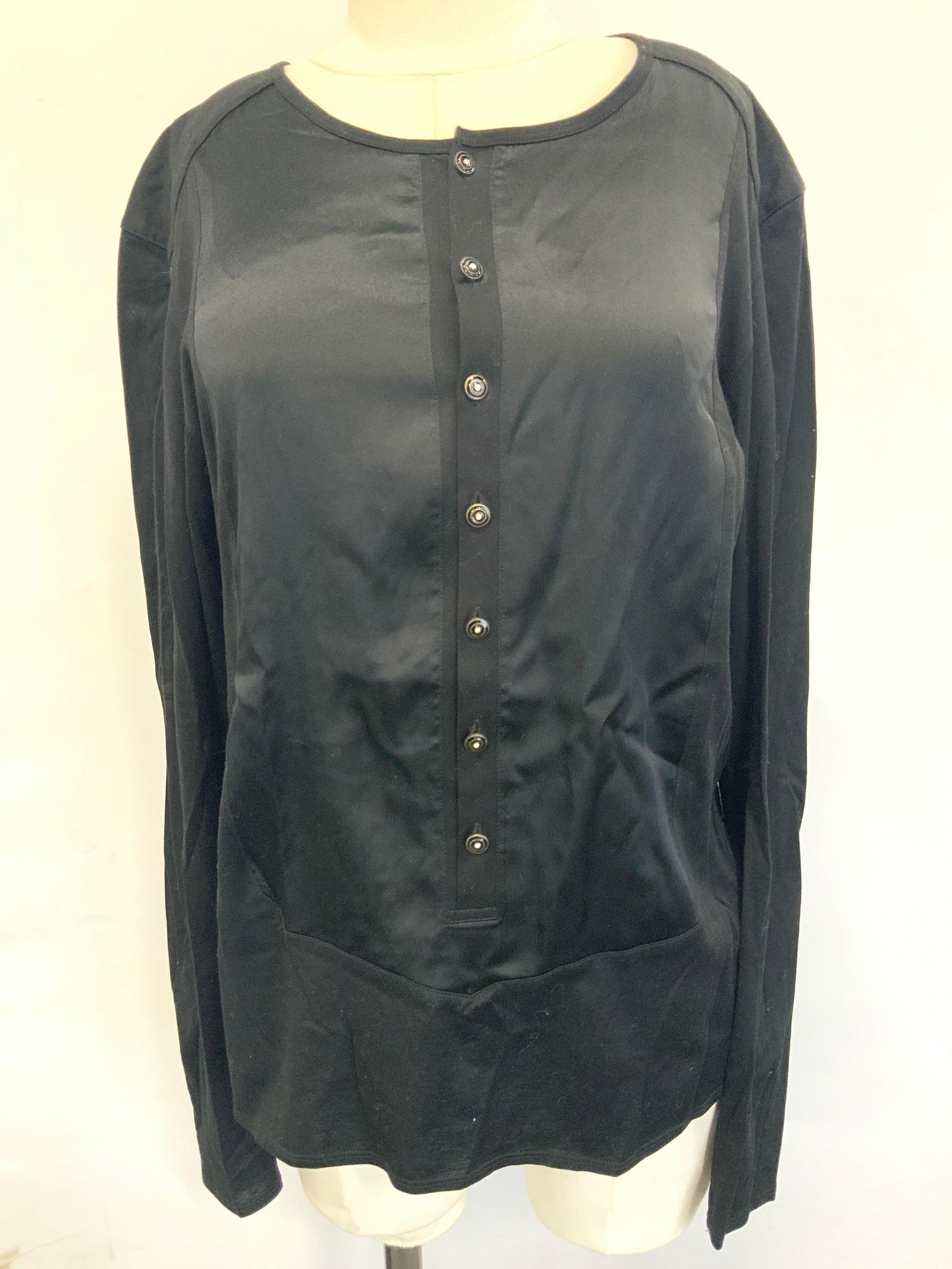 Roberto Cavalli Silk & Cotton Long Sleeve Blouse (1 of 9)