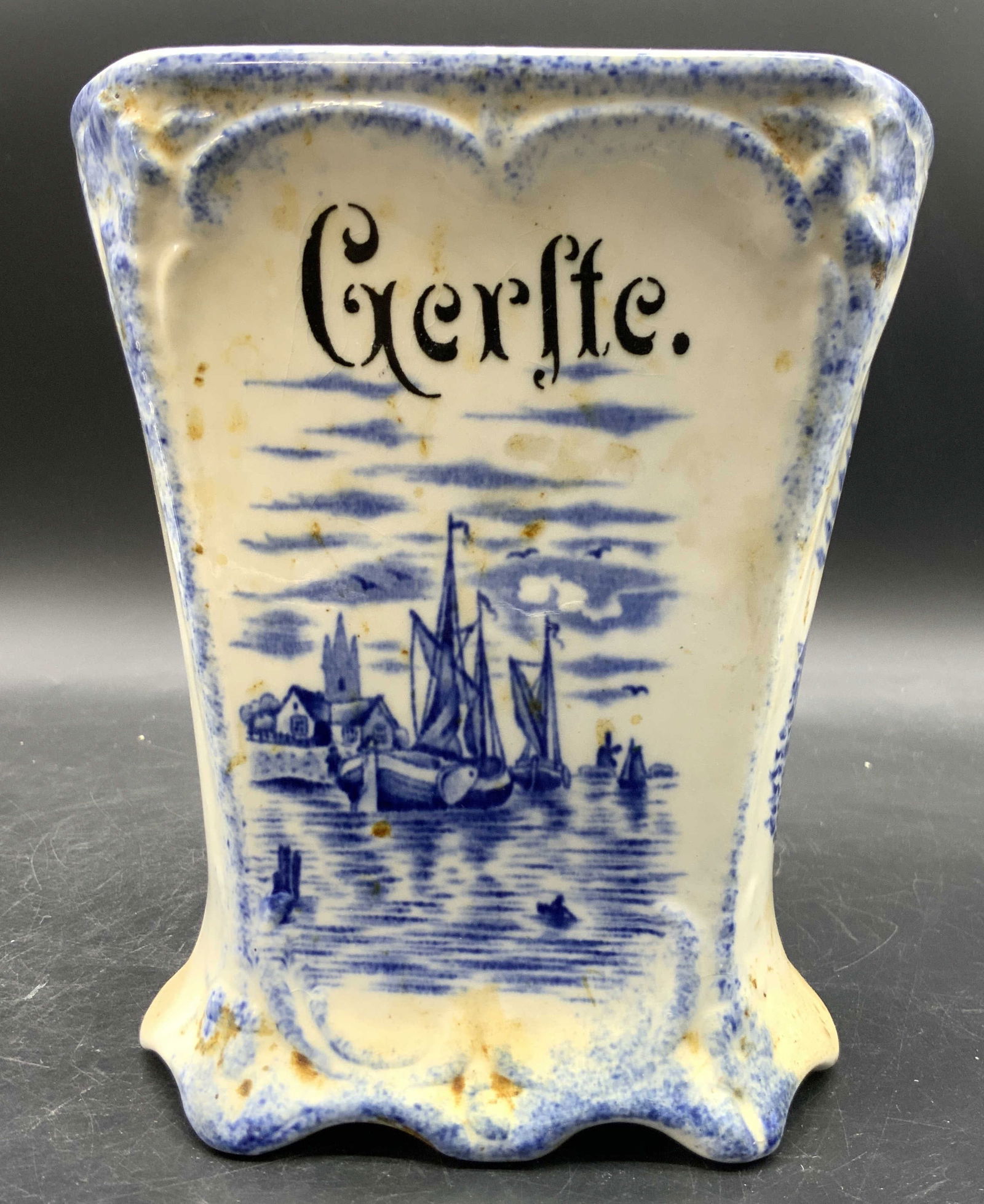 Vintage Blue & White Delft Style Ceramic Vessel (1 of 11)