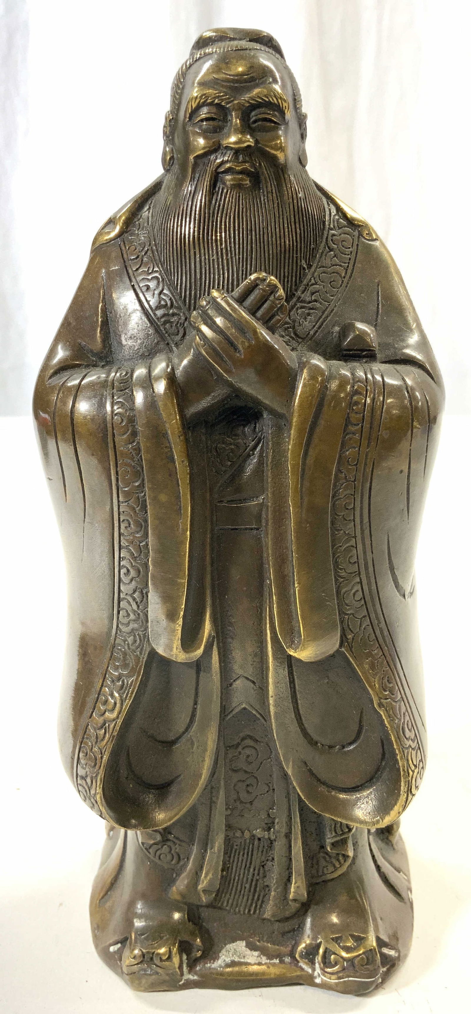 Vintage Asian Brass Confucius Figure (1 of 6)