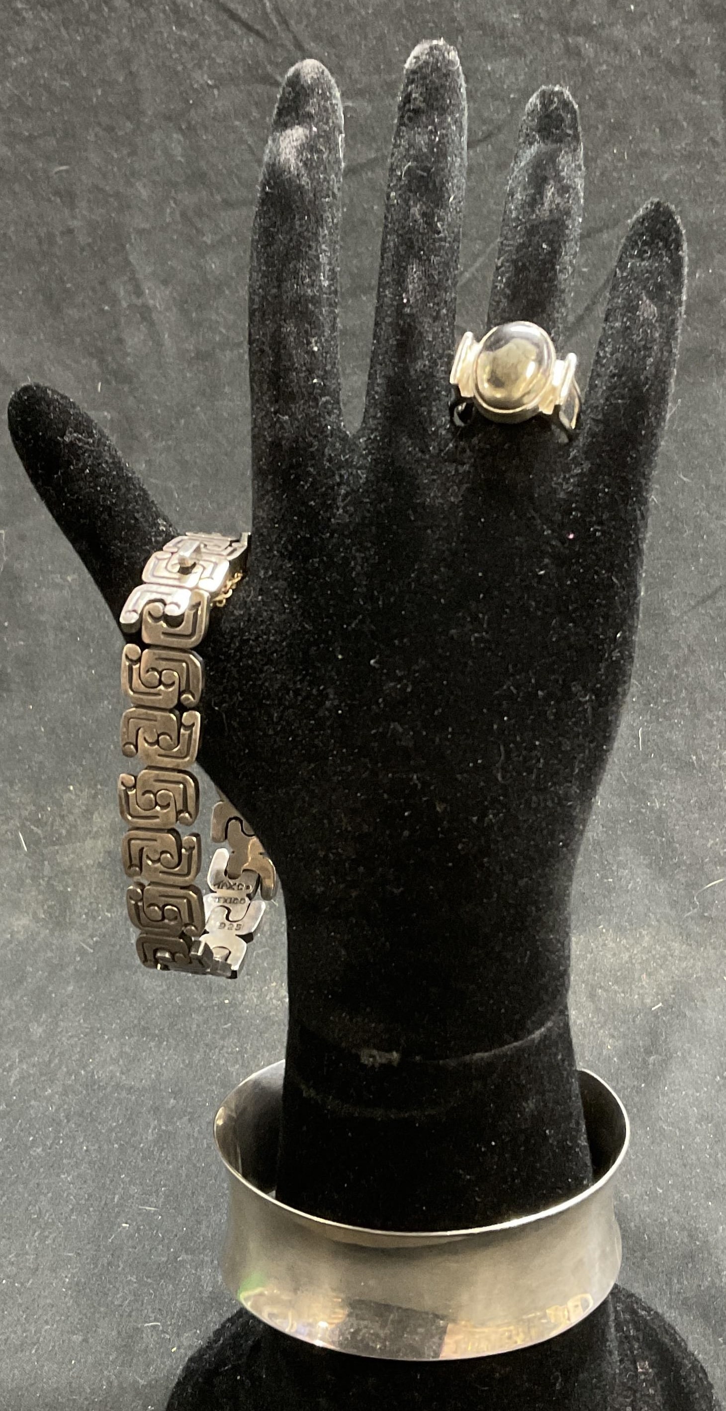 Lot 3 Sterling Silver Jewelry, mexico, more (1 of 14)