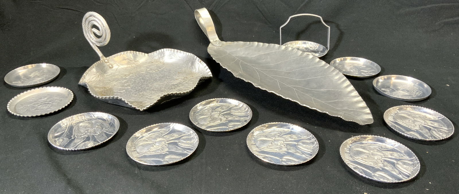 Lot 13 Brushed Metal Tabletop Accessories (1 of 7)