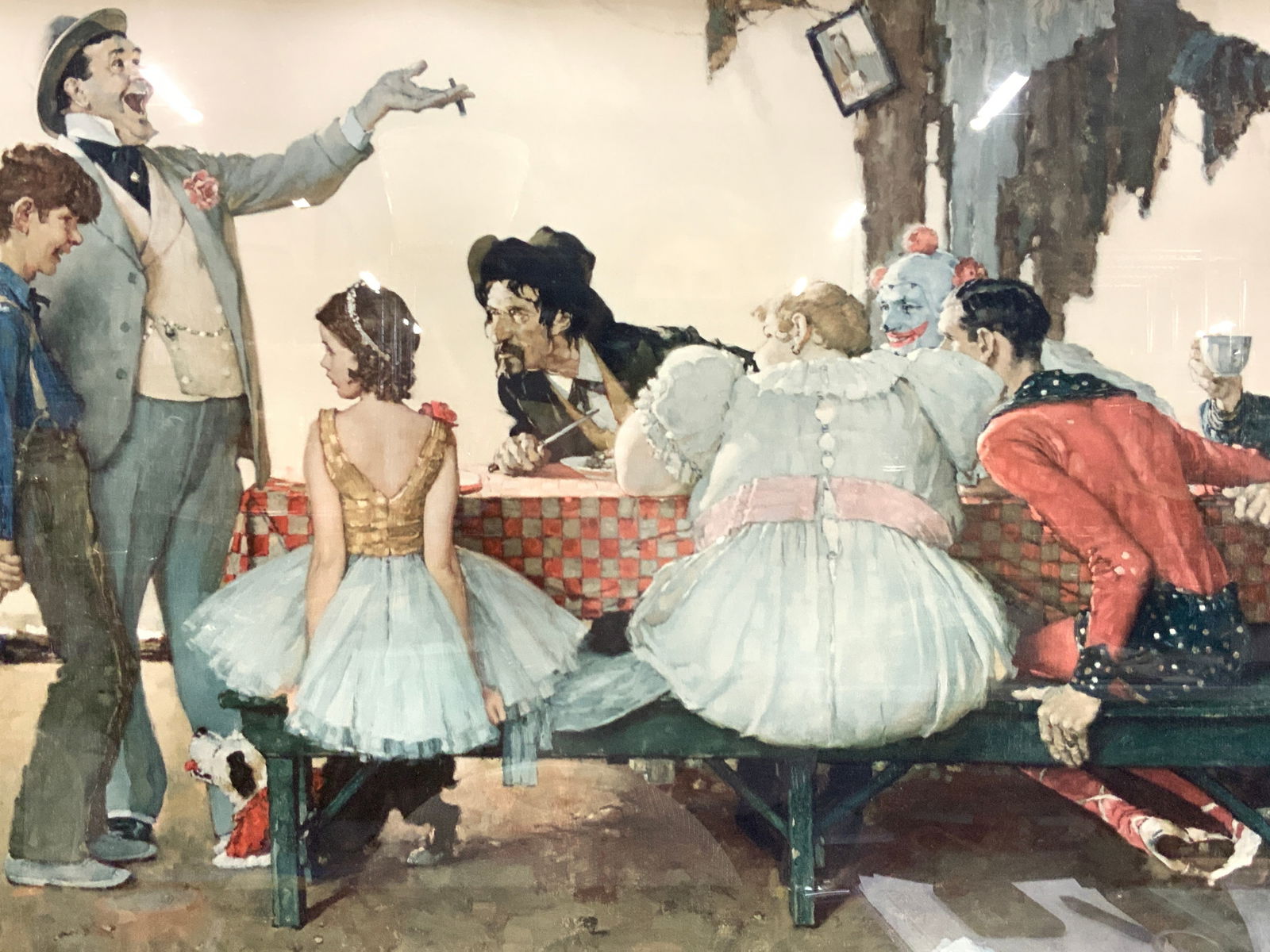 NORMAN ROCKWELL Stamped Willis Takes A Step Litho (1 of 7)