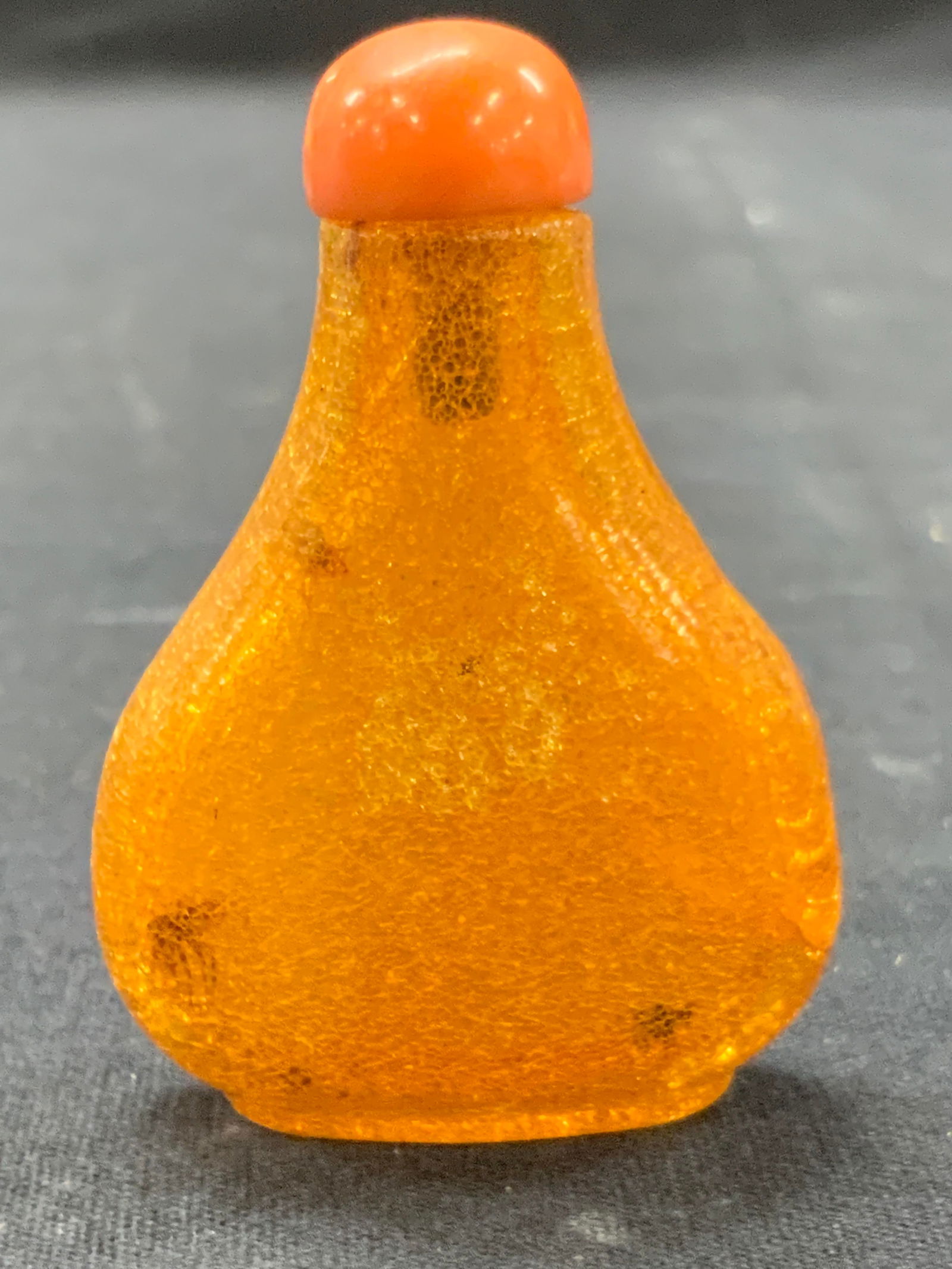 Vtng Asian Amber Snuff Bottle (1 of 10)