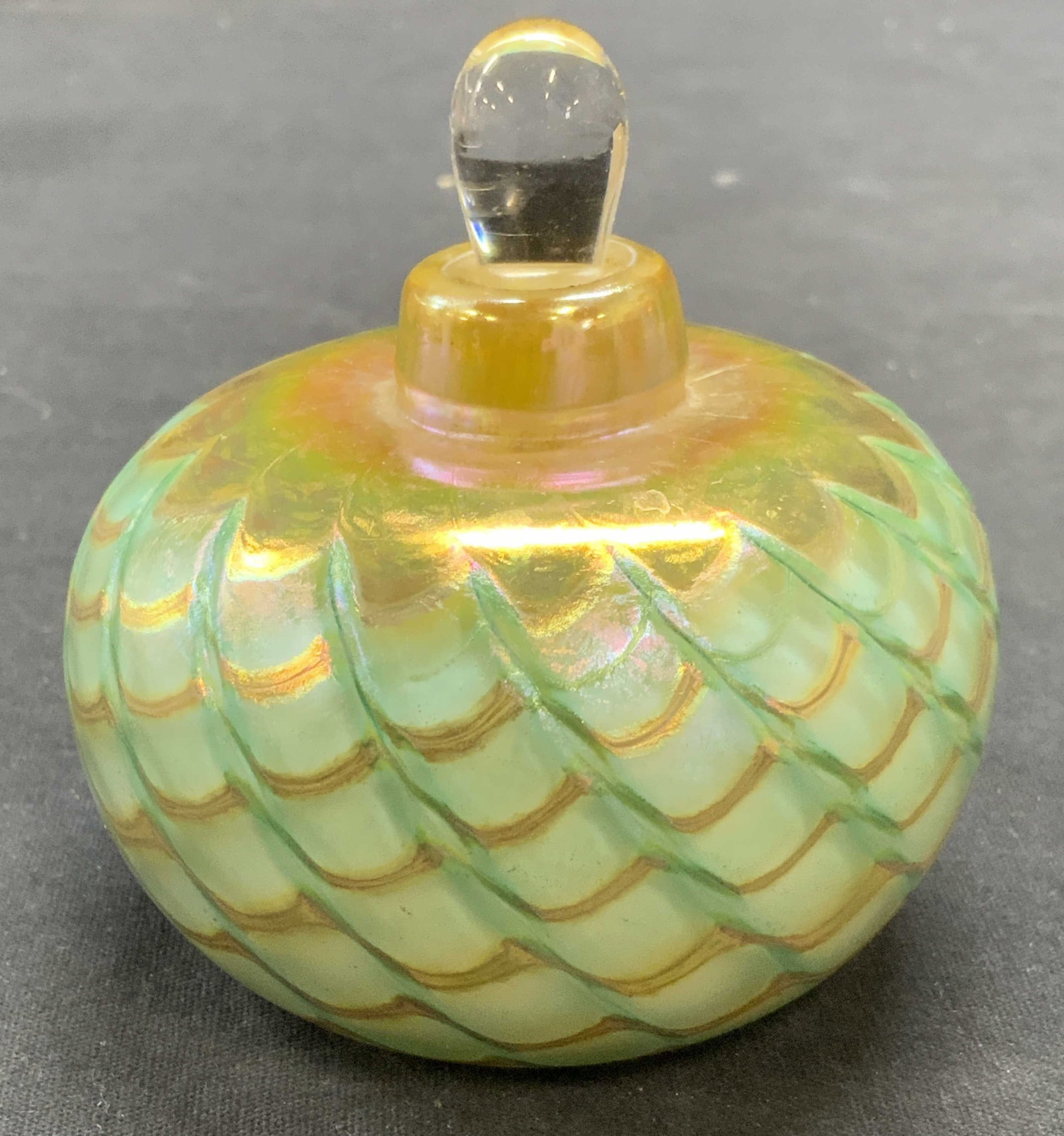 Vintage Fellerman Art Glass Perfume Bottle 1987 (1 of 7)