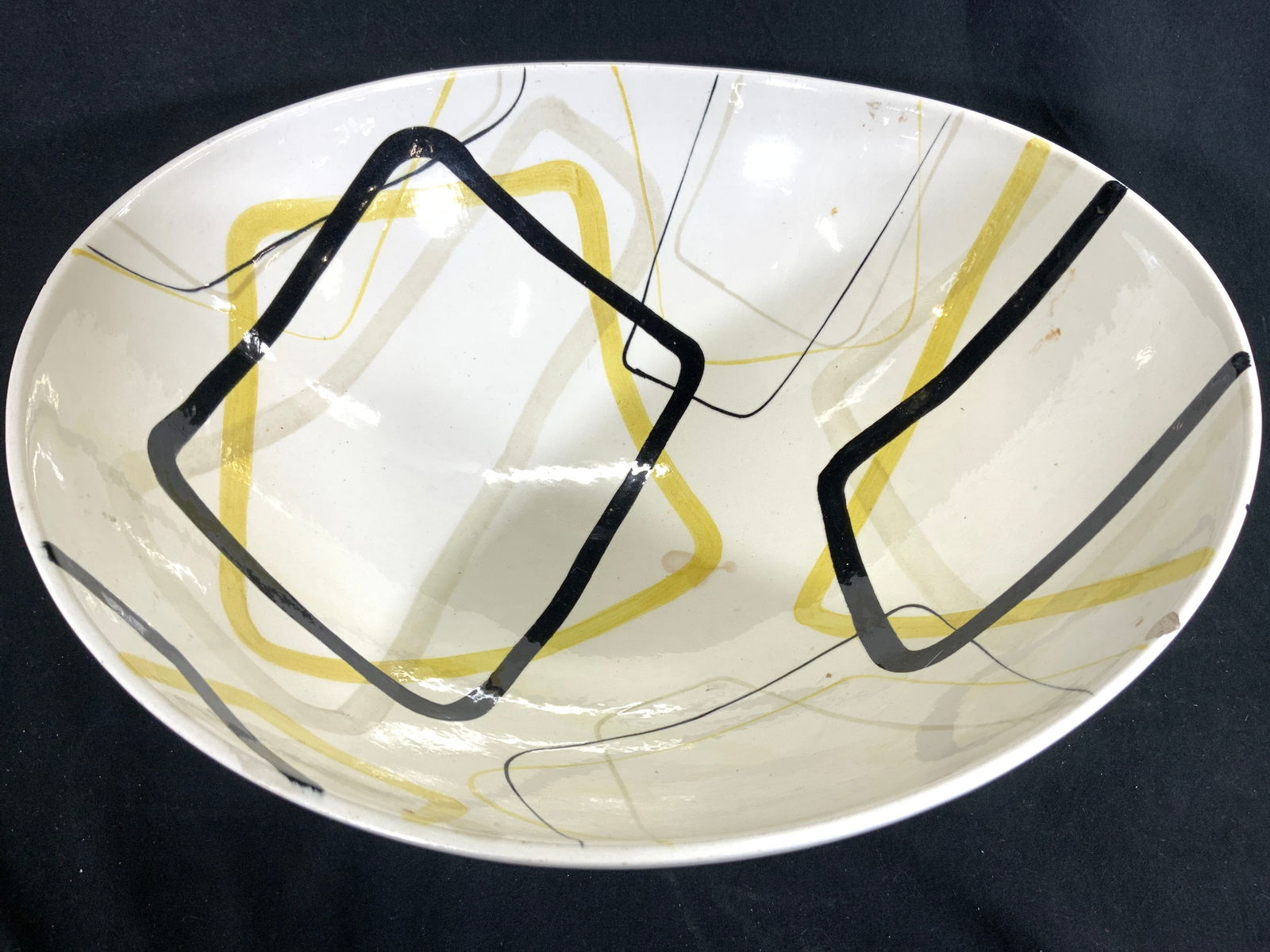 RED WING Hand Painted Porcelain Bowl Vessel USA (1 of 7)