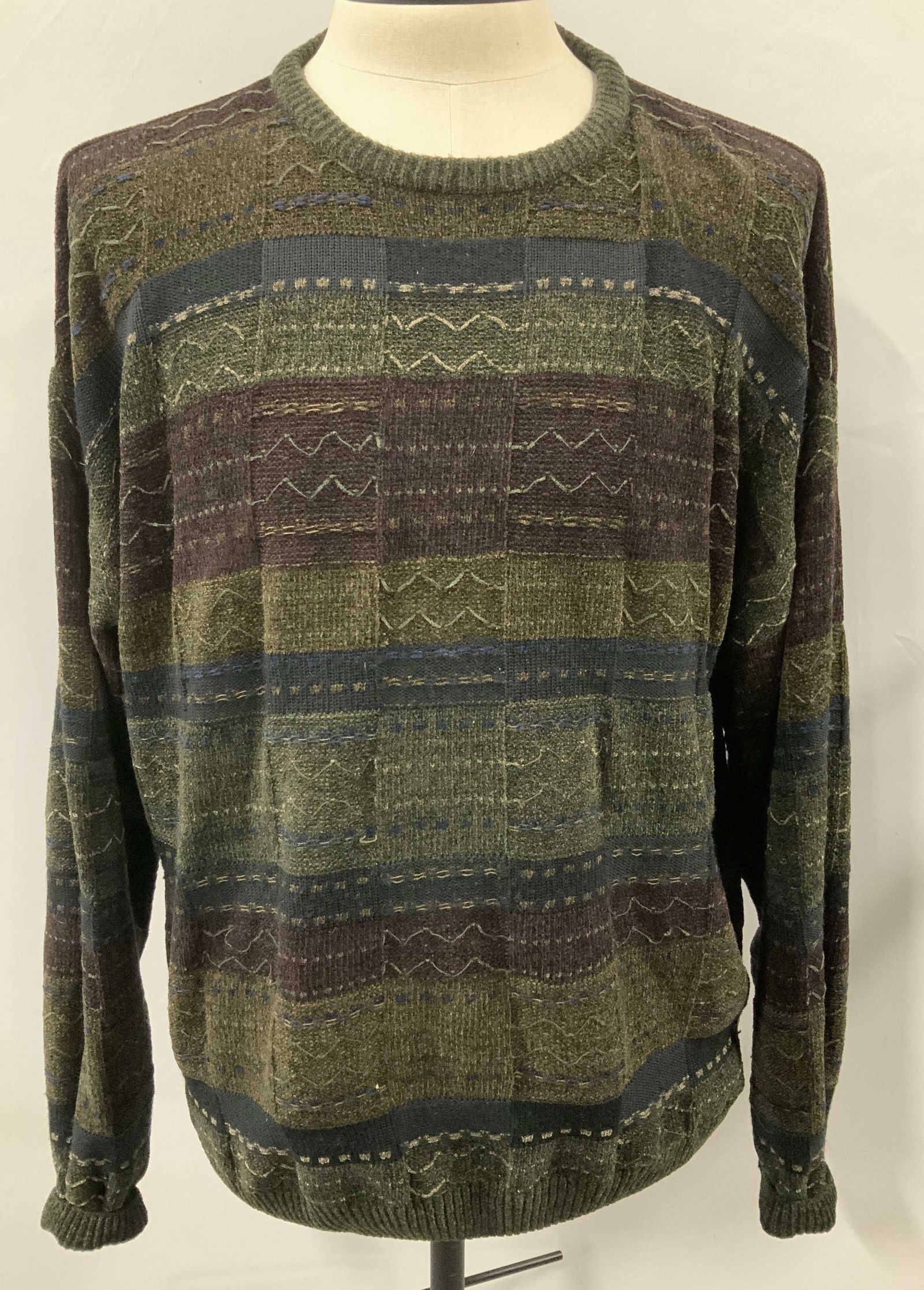 Gianfranco Ruffini Chenille Mens Sweater, Italy (1 of 7)