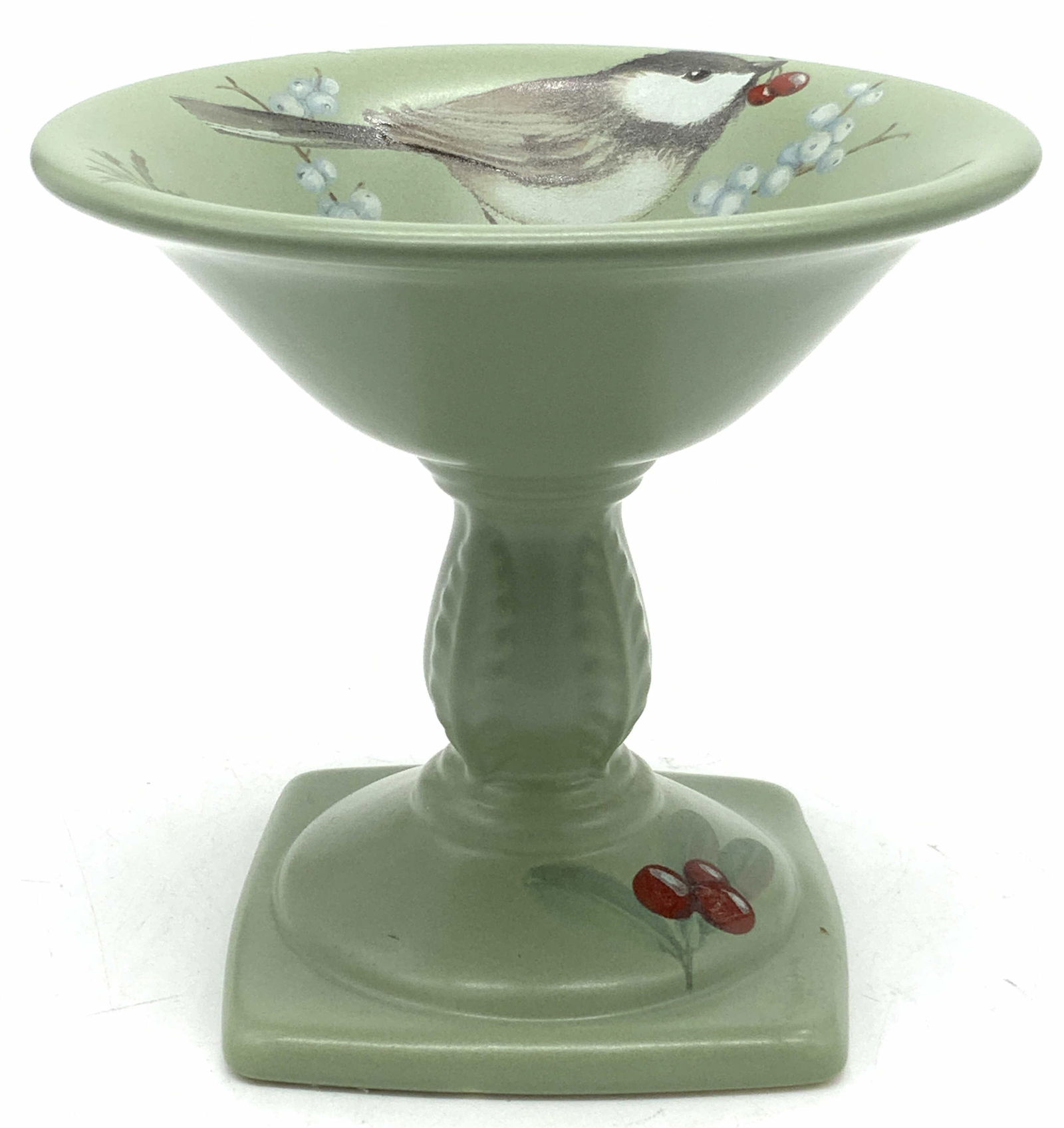 PFALTZGRAFF Green Ceramic Footed Dish USA (1 of 9)