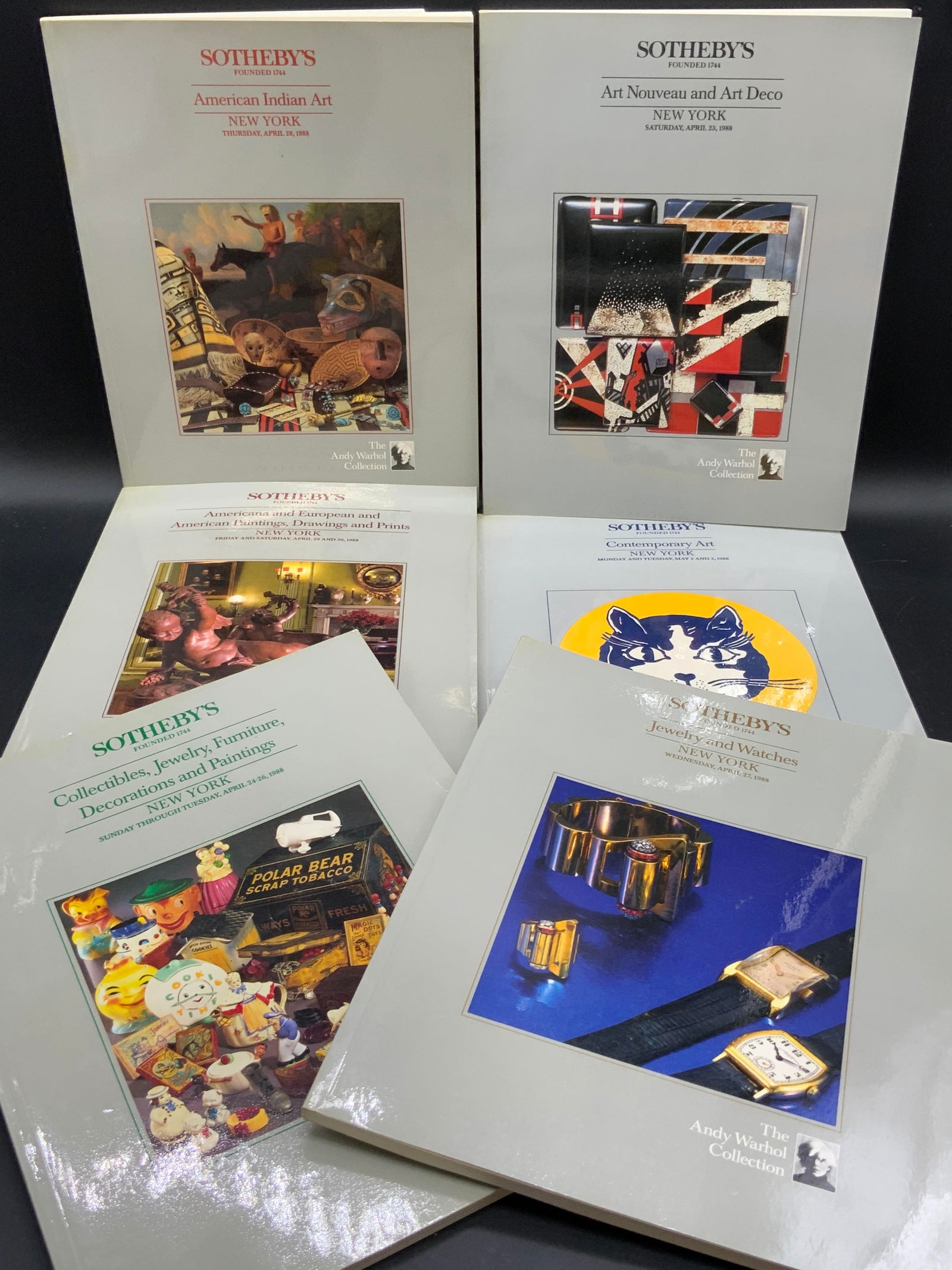 ANDY WARHOL COLLECTION Sothebys Catalogue Set 1998 (1 of 20)