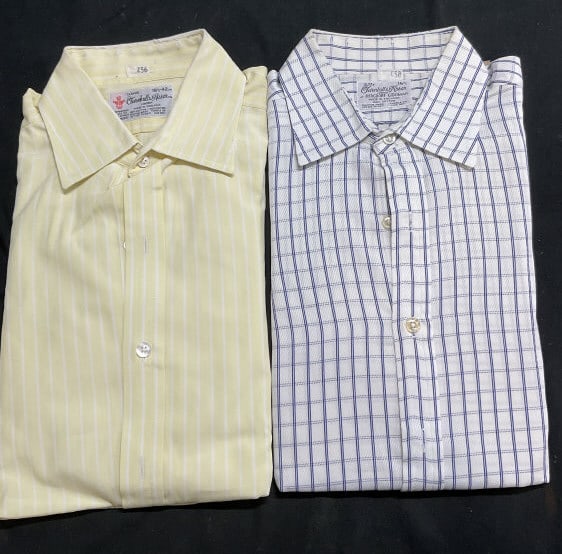 Lot 2 Mens Cotton TURNBULL & ASSER LTD Shirts, UK (1 of 6)