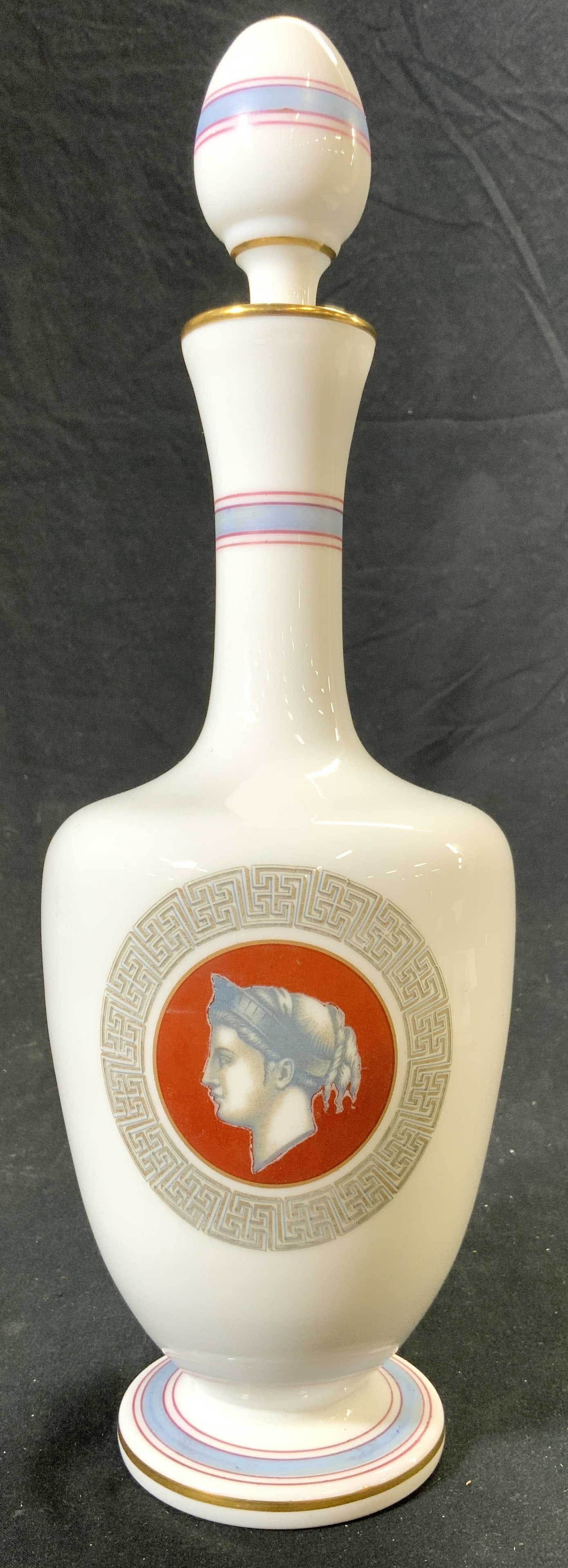 Greek Art Glass Decanter W Stopper (1 of 7)