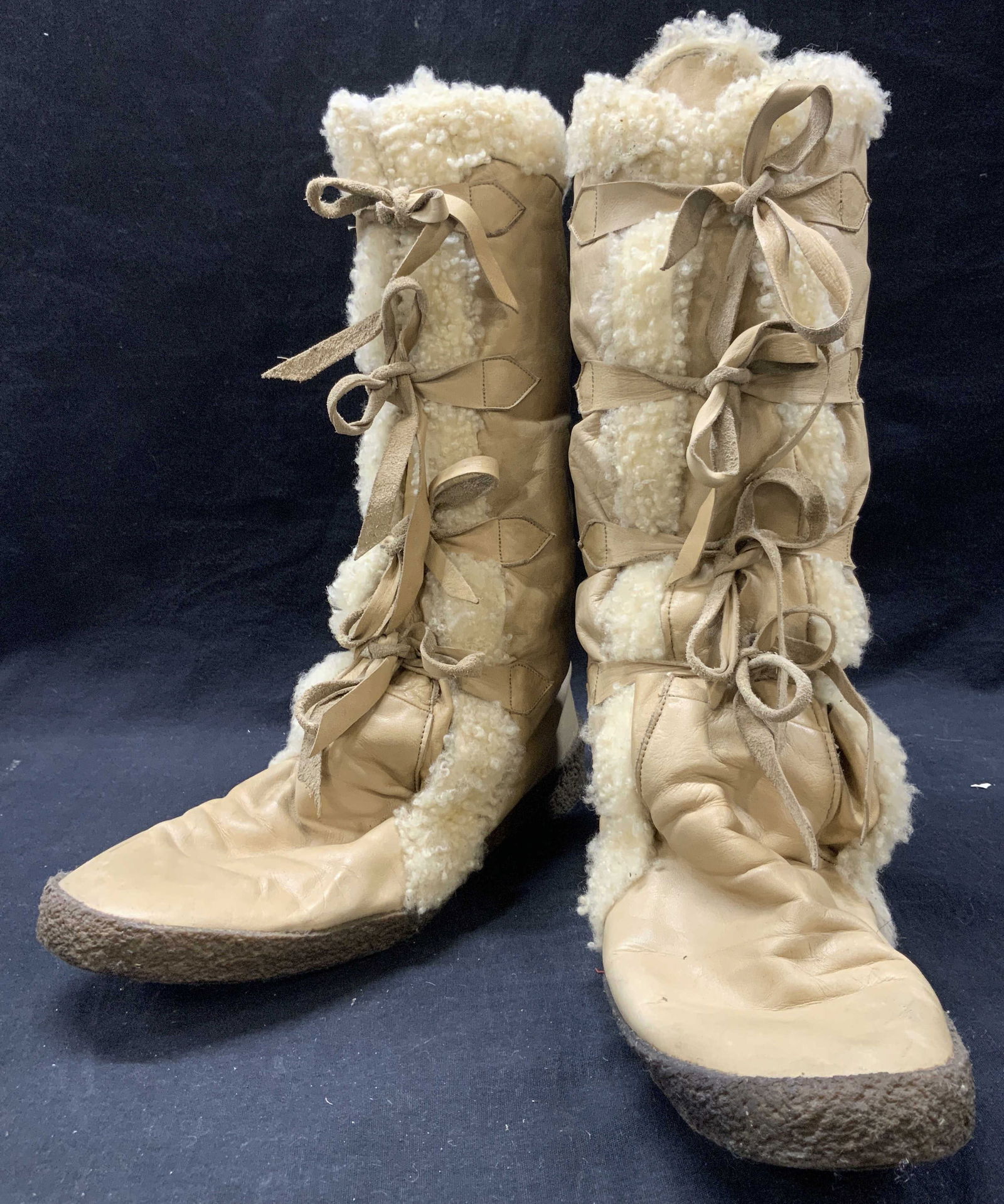 Calida Leather Lace Ups Winter Boots, Italy (1 of 8)