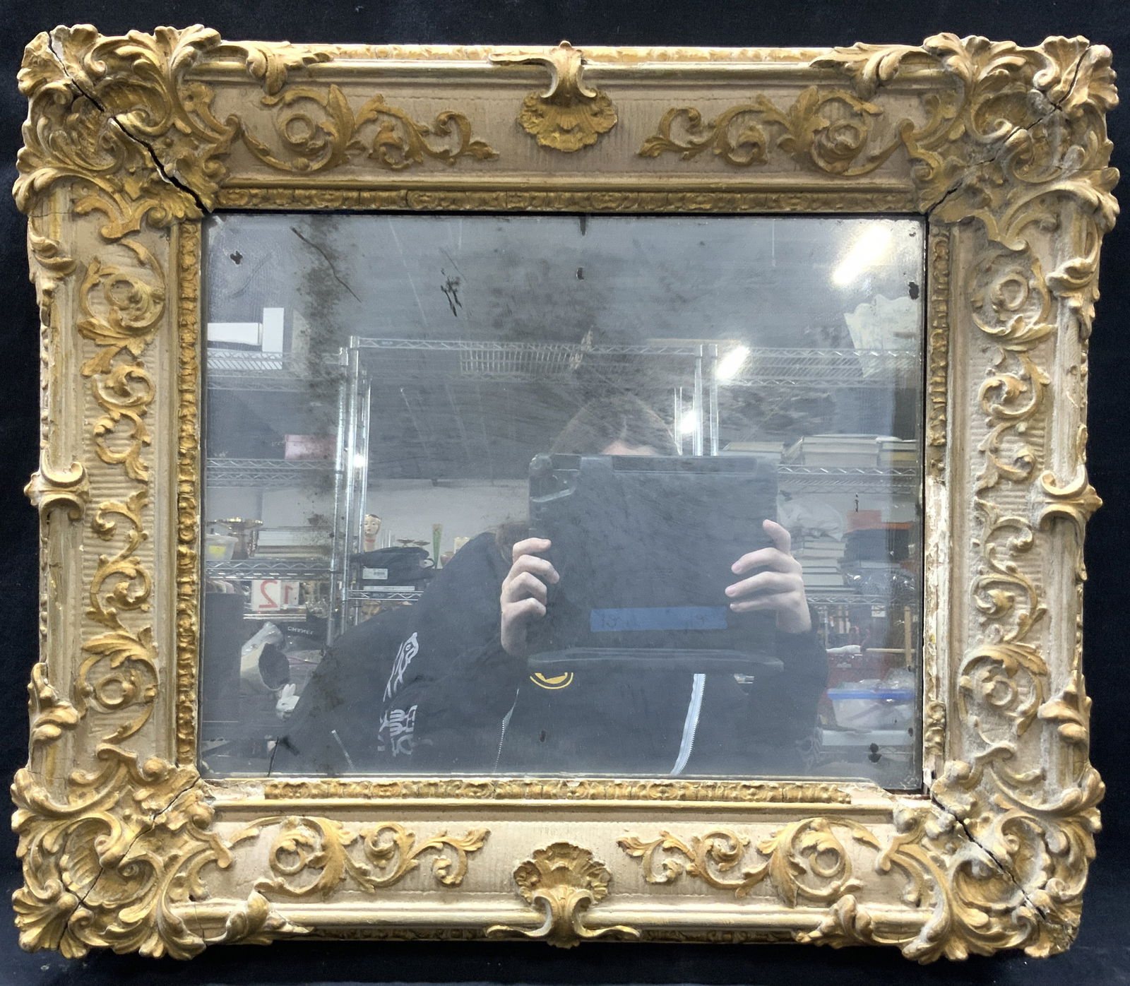 Vintage French Style Framed Wall Mirror (1 of 8)