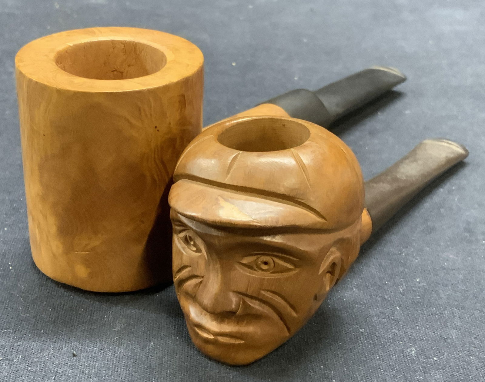 Lot 2 The Picadilly Figural Briar Wood Pipe, More (1 of 9)