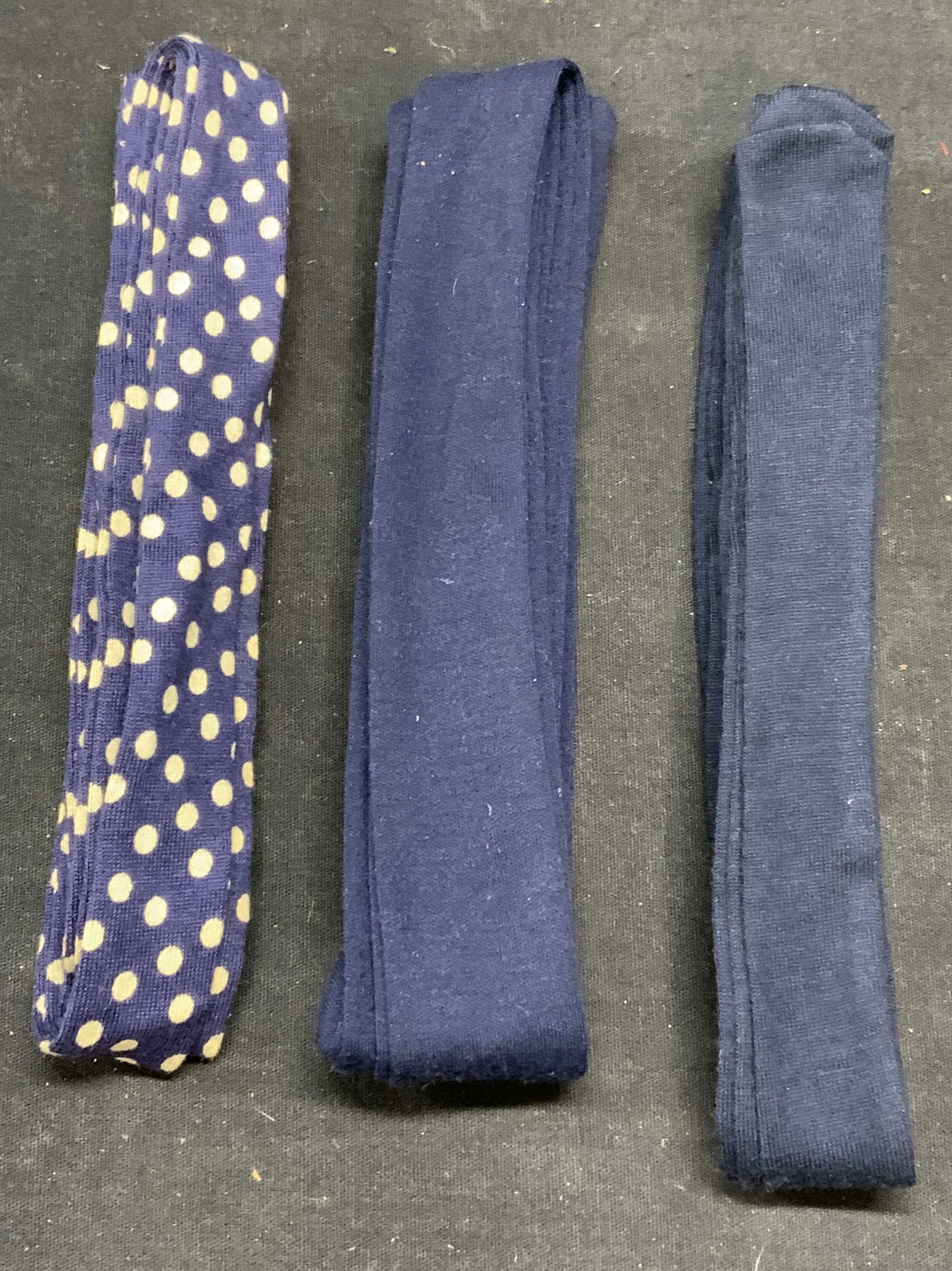 Lot 3 Navy Blue Fabric Belts, Accessories (1 of 7)