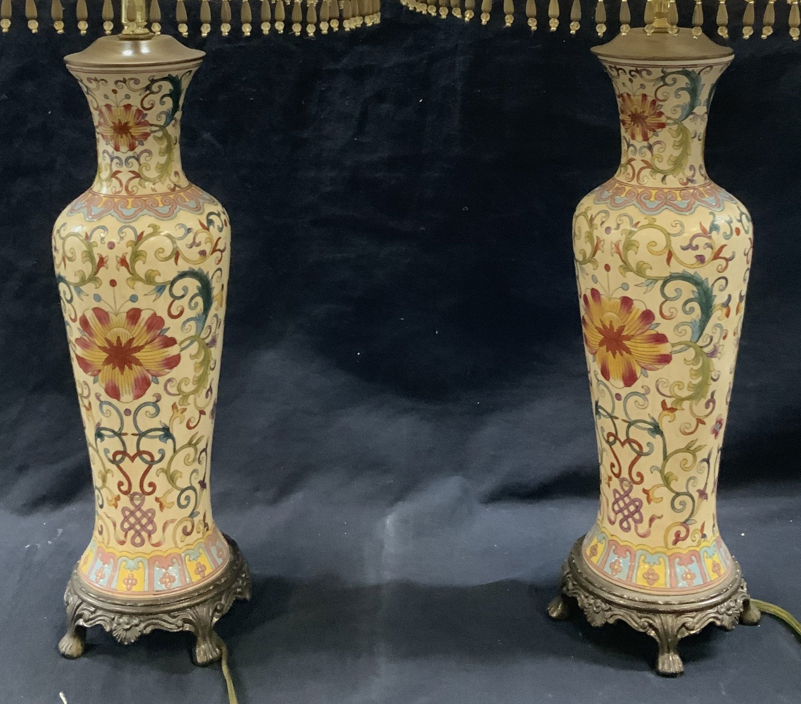 Oriental Accent Porcelain Up Cycled Vase Lamps,2 (1 of 13)