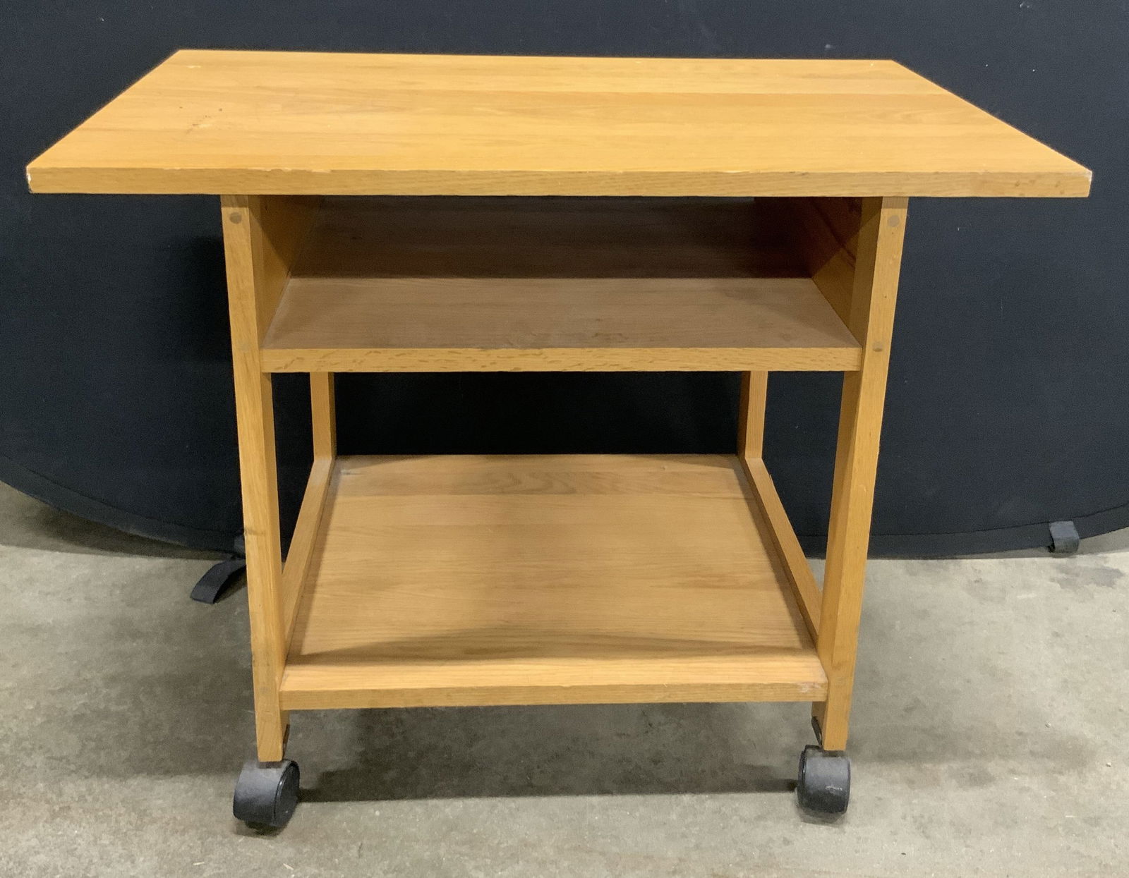 Vintage Wooden Kitchen Cart, Wheeled (1 of 9)