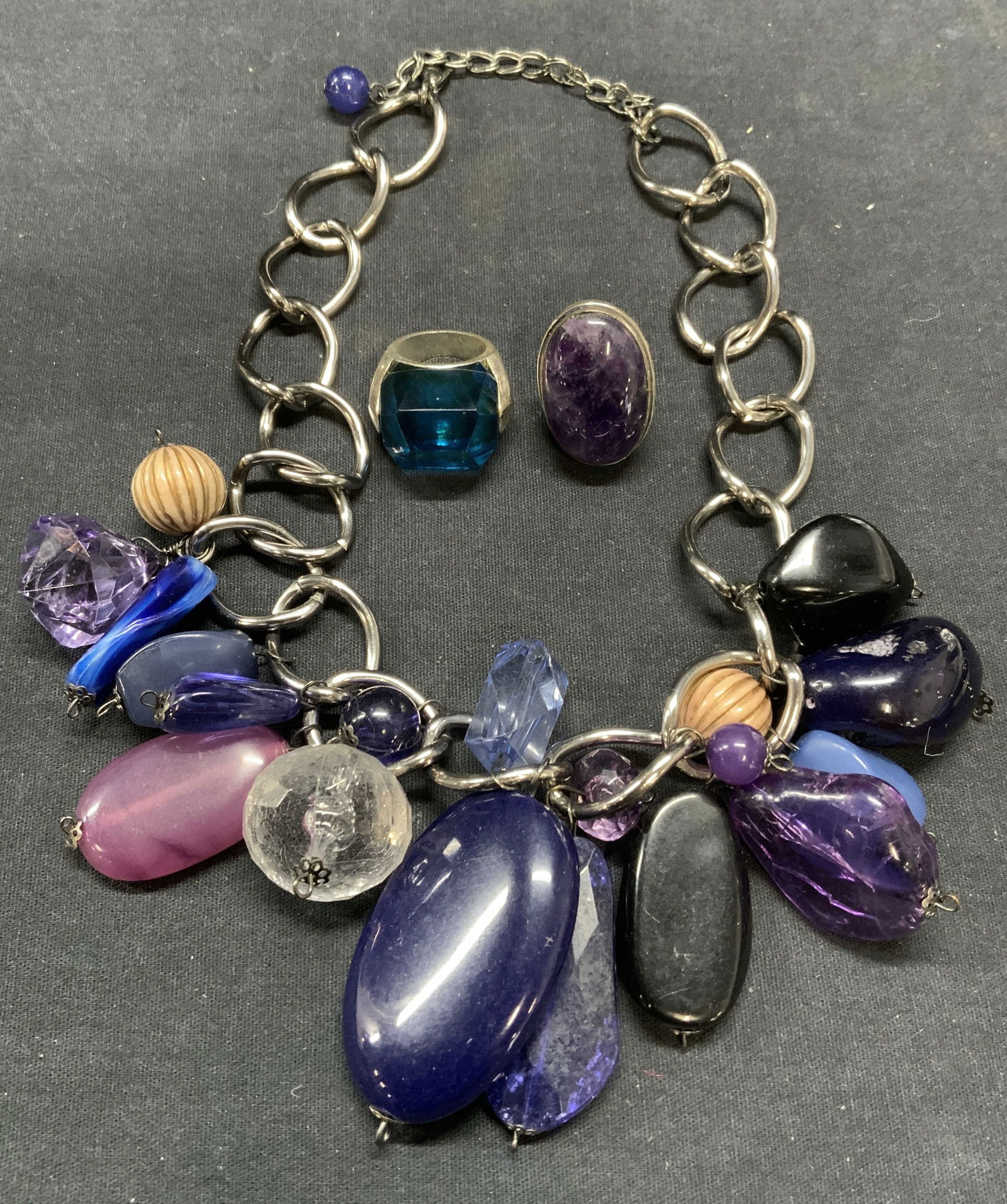 3 Sterling Silver Amethyst Statement Ring, More (1 of 12)