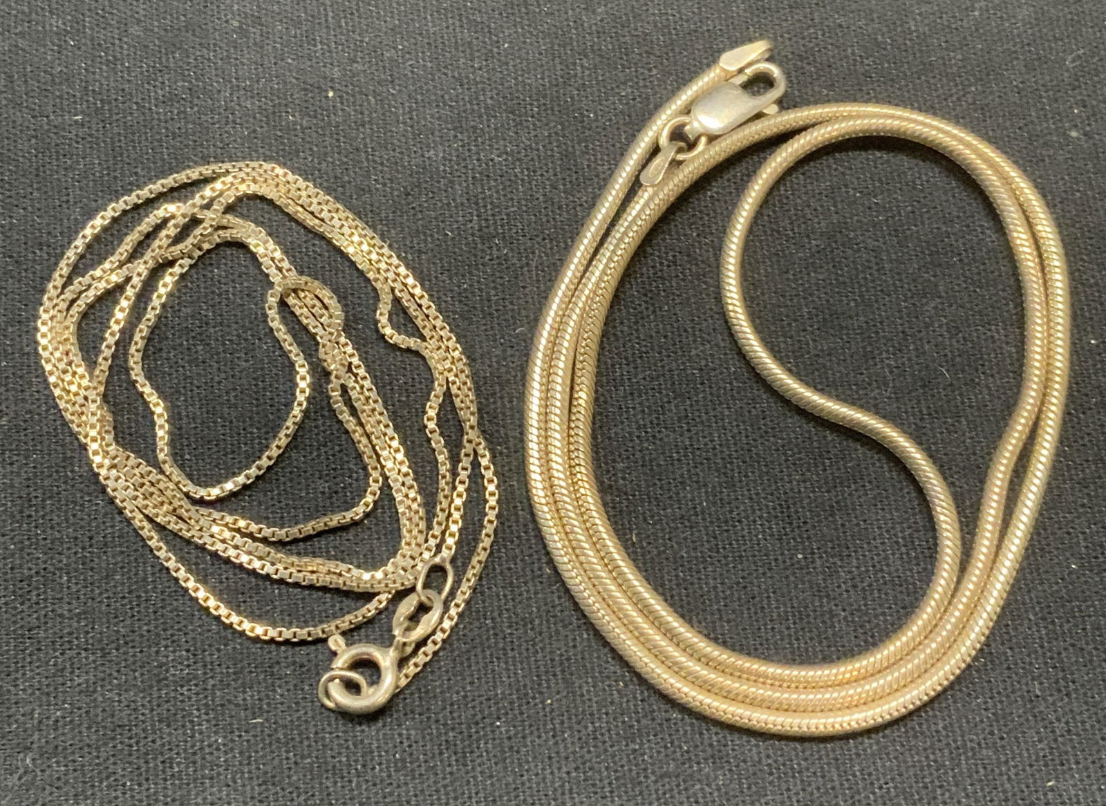 Lot 2 GW Italy Sterling Silver Chain Necklace (1 of 11)