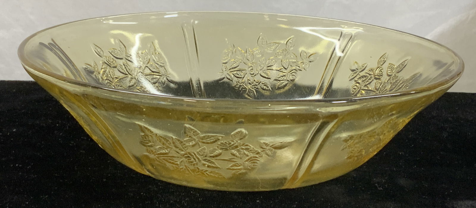 Federal Glass Co Amber Depression Glass Bowl, 1930 (1 of 7)