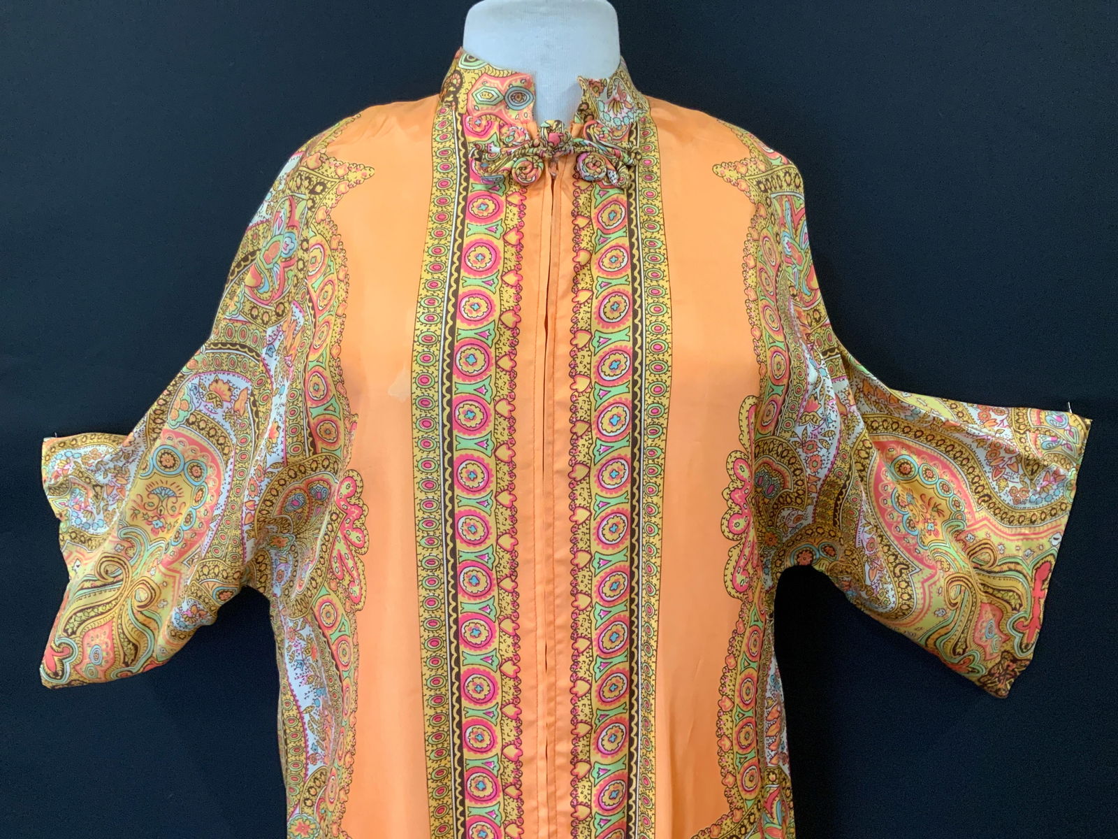 Vintage Handmade Paisley Print Muumuu (1 of 8)